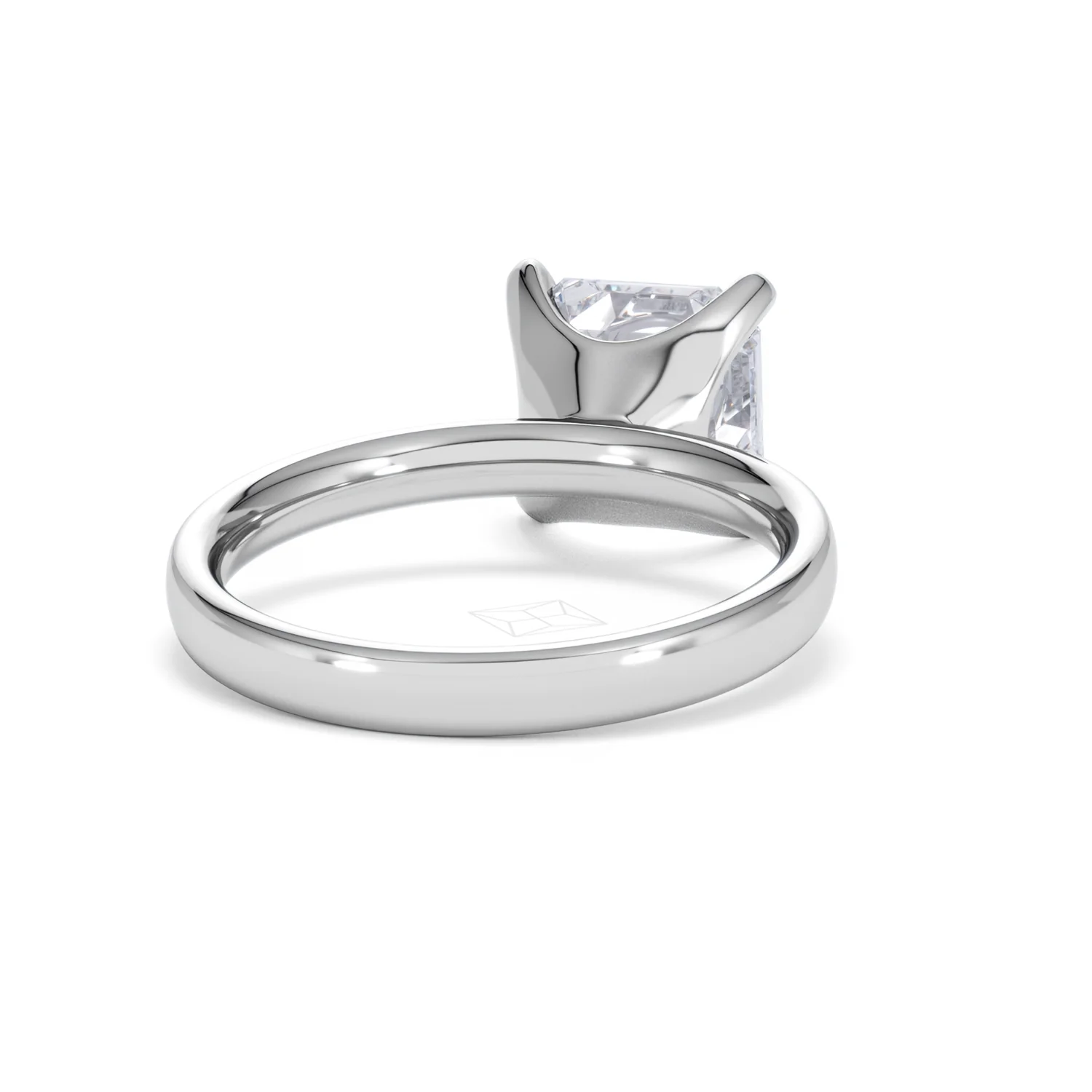 Origin 3.00ct Asscher Cut Lab Diamond Solitaire Engagement Ring in 18K White Gold - Image 43