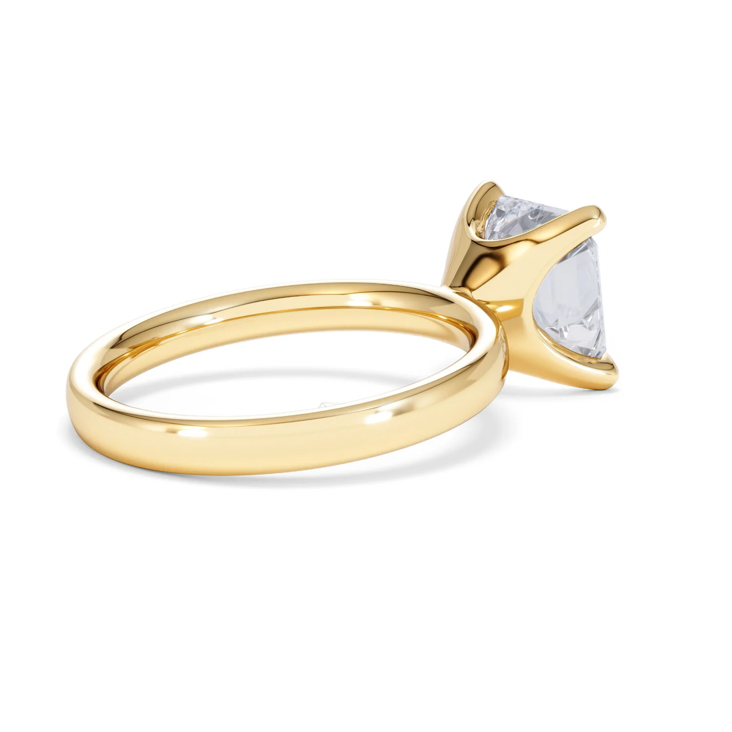 Origin 3.00ct Asscher Cut Lab Diamond Solitaire Engagement Ring in 18K Yellow Gold - Image 35