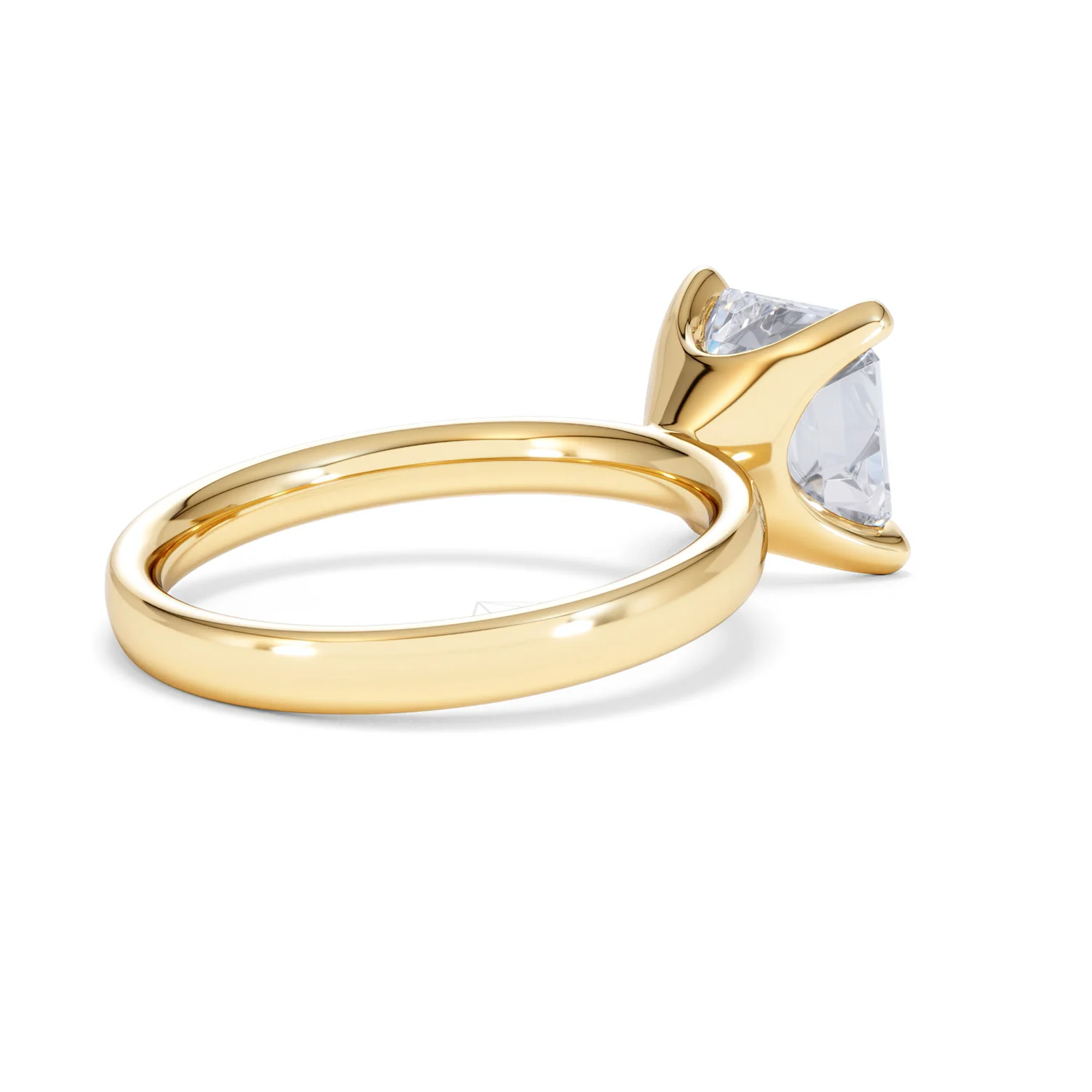 Origin 3.00ct Asscher Cut Lab Diamond Solitaire Engagement Ring in 18K Yellow Gold - Image 36