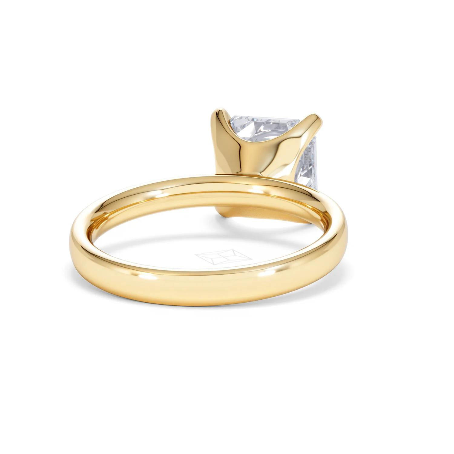 Origin 3.00ct Asscher Cut Lab Diamond Solitaire Engagement Ring in 18K Yellow Gold - Image 43