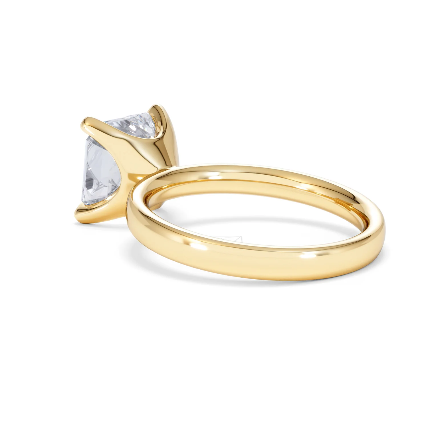 Origin 3.00ct Asscher Cut Lab Diamond Solitaire Engagement Ring in 18K Yellow Gold - Image 57