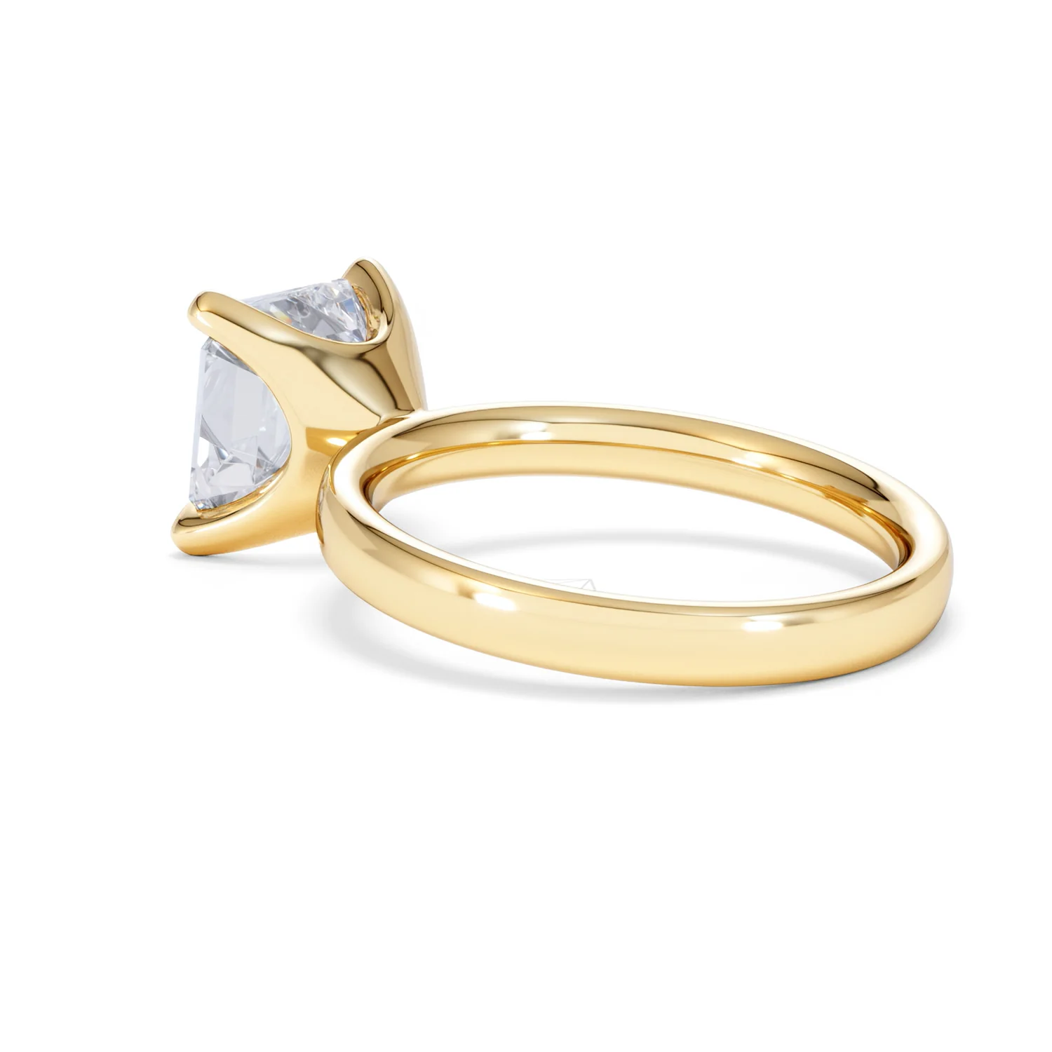 Origin 3.00ct Asscher Cut Lab Diamond Solitaire Engagement Ring in 18K Yellow Gold - Image 58