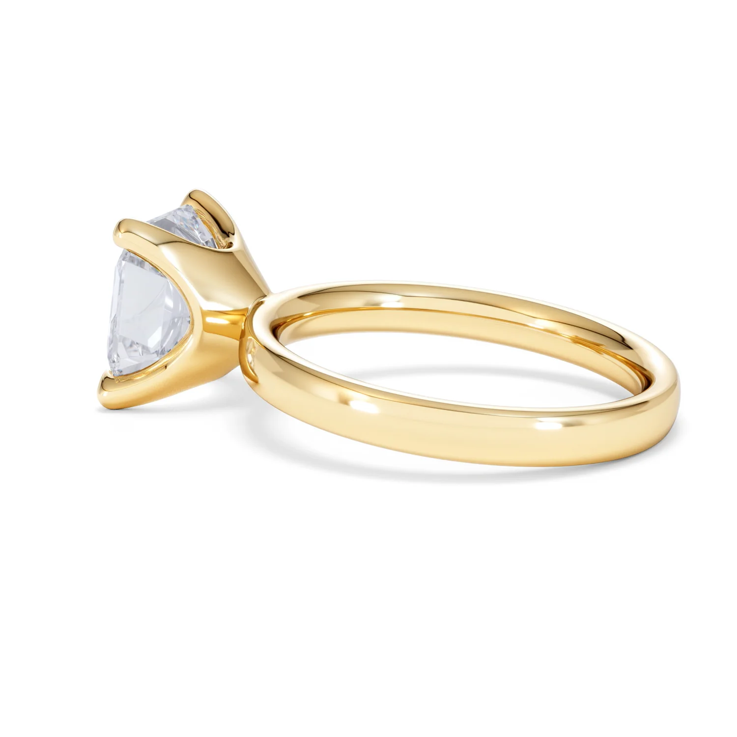Origin 3.00ct Asscher Cut Lab Diamond Solitaire Engagement Ring in 18K Yellow Gold - Image 62