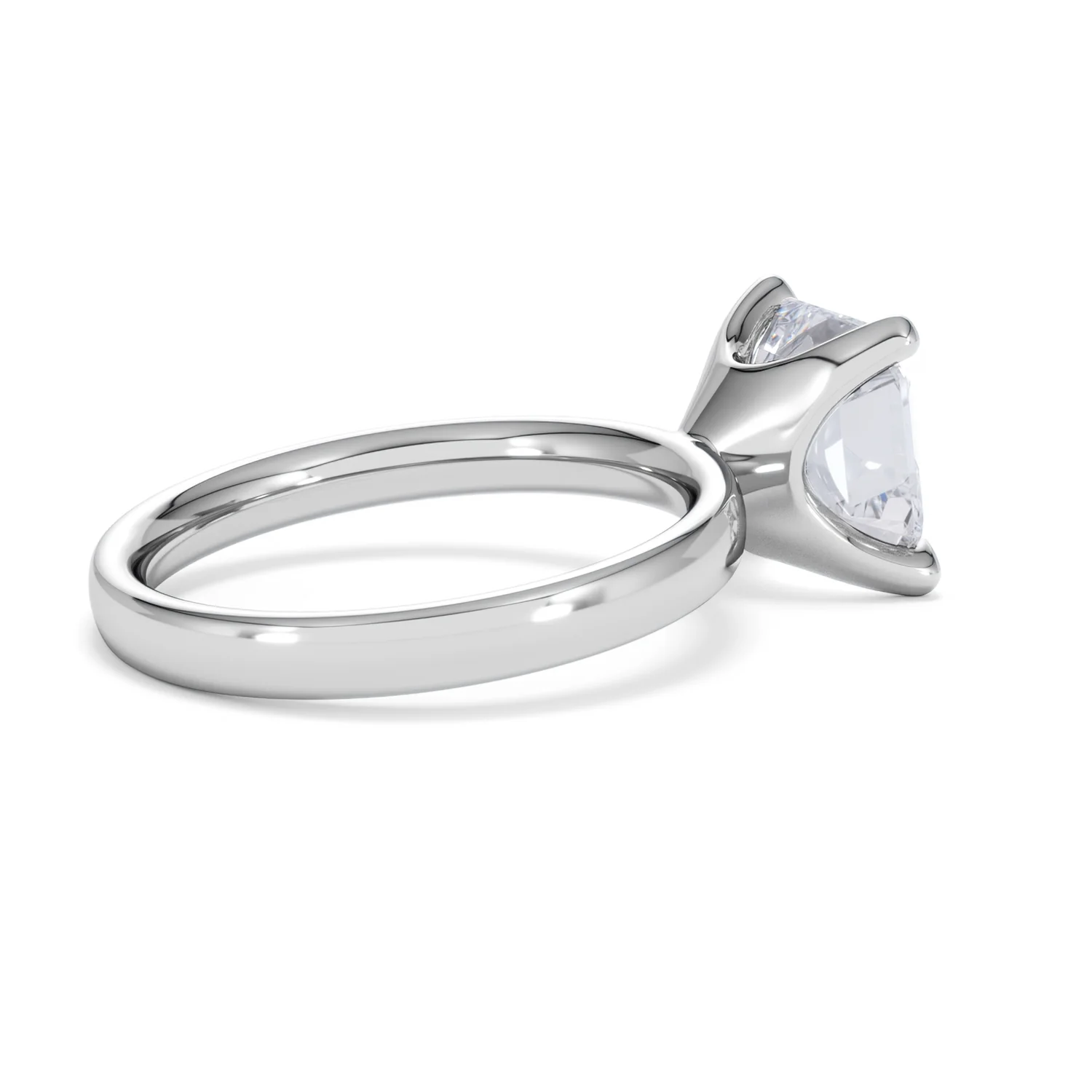 Origin 3.00ct Asscher Cut Lab Diamond Solitaire Engagement Ring in Platinum - Image 33