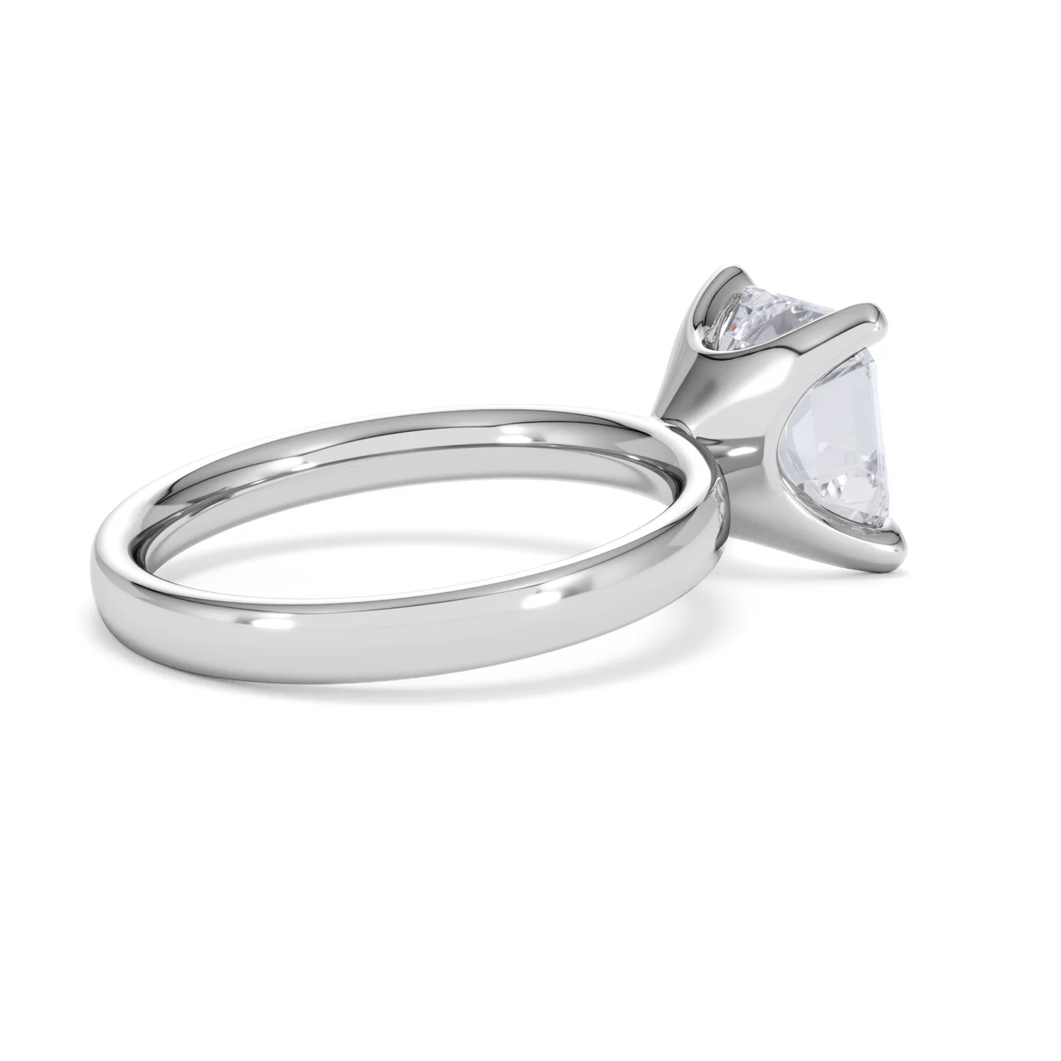 Origin 3.00ct Asscher Cut Lab Diamond Solitaire Engagement Ring in Platinum - Image 34