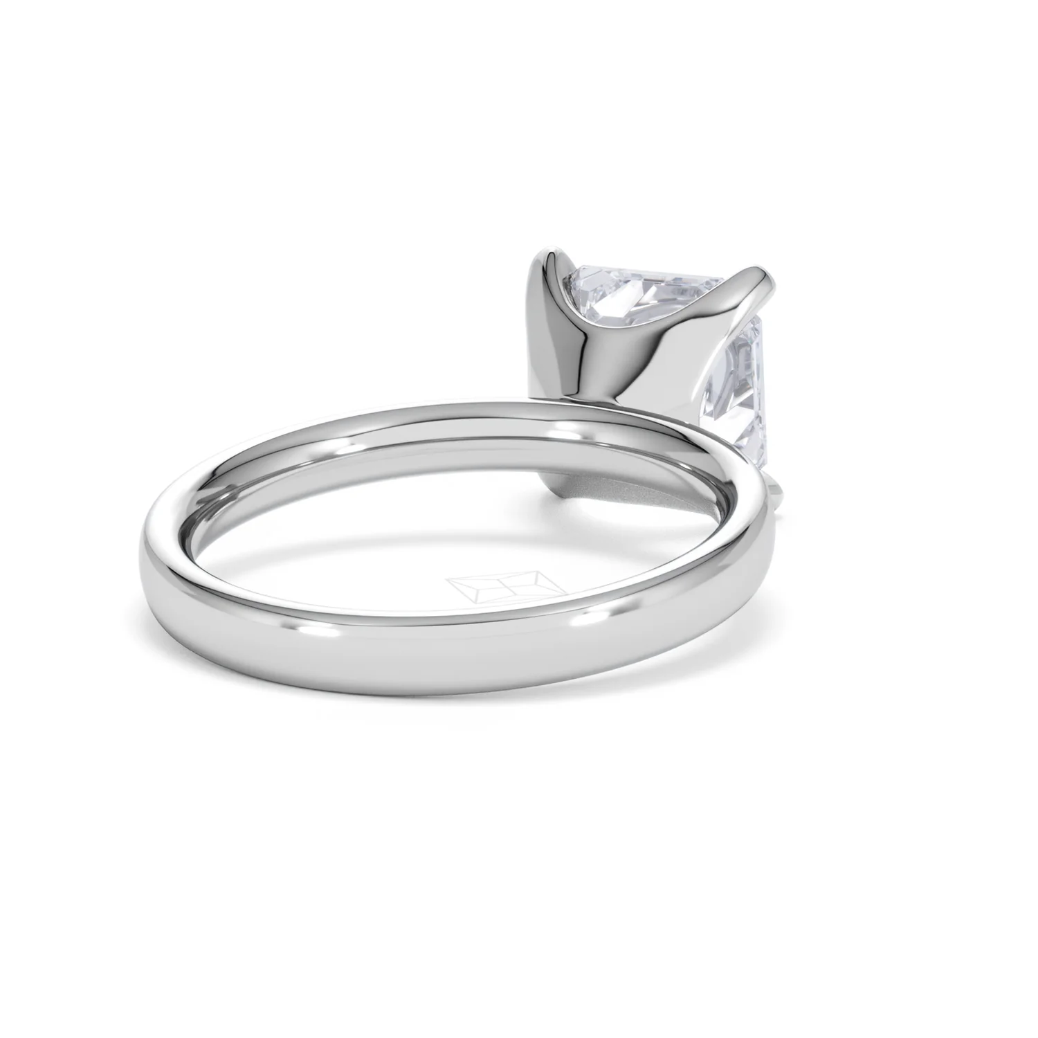Origin 3.00ct Asscher Cut Lab Diamond Solitaire Engagement Ring in Platinum - Image 41