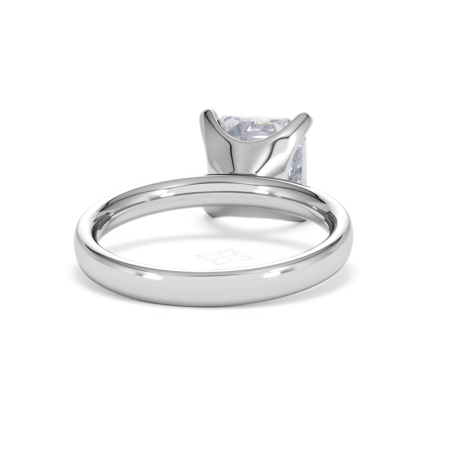 Origin 3.00ct Asscher Cut Lab Diamond Solitaire Engagement Ring in Platinum - Image 44