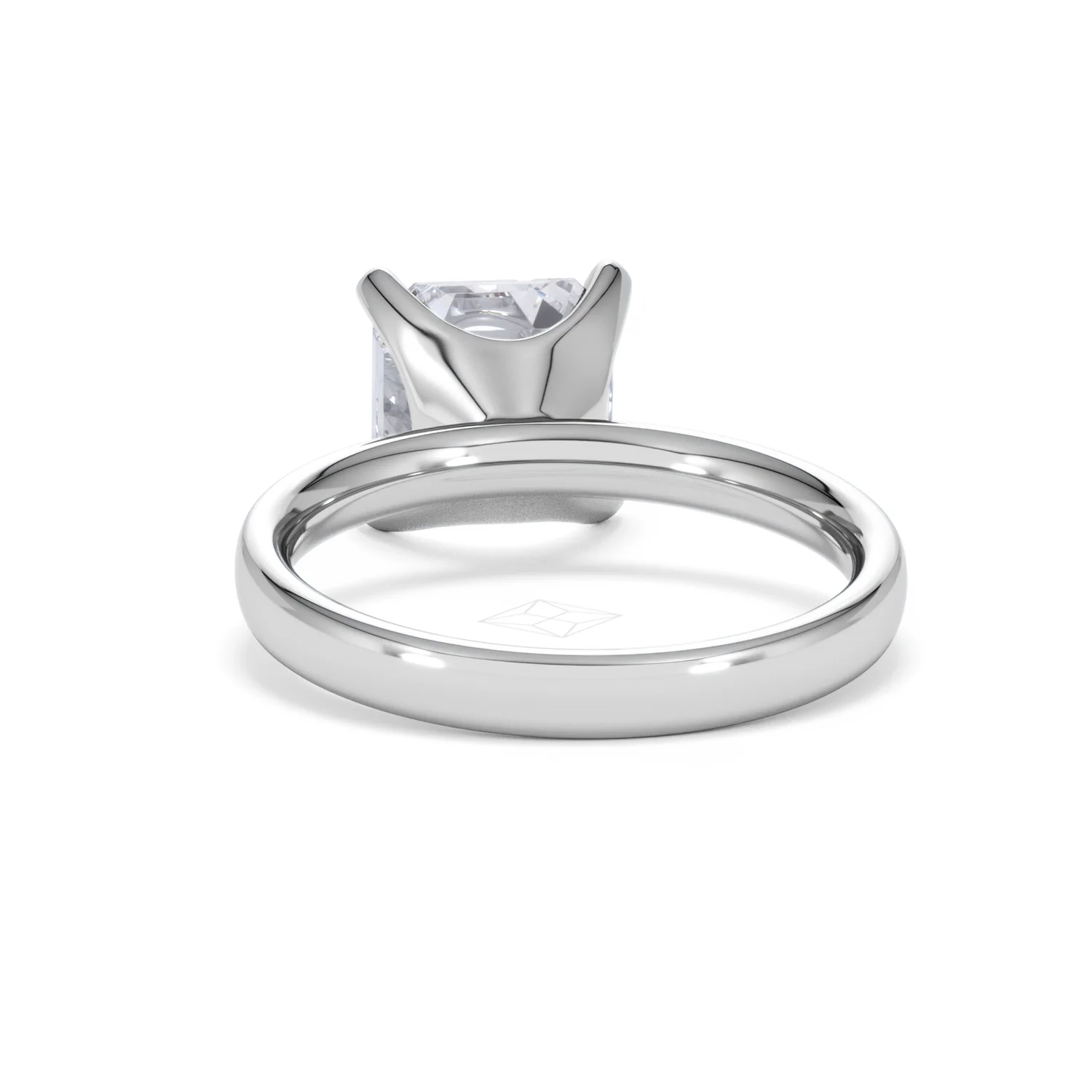 Origin 3.00ct Asscher Cut Lab Diamond Solitaire Engagement Ring in Platinum - Image 49