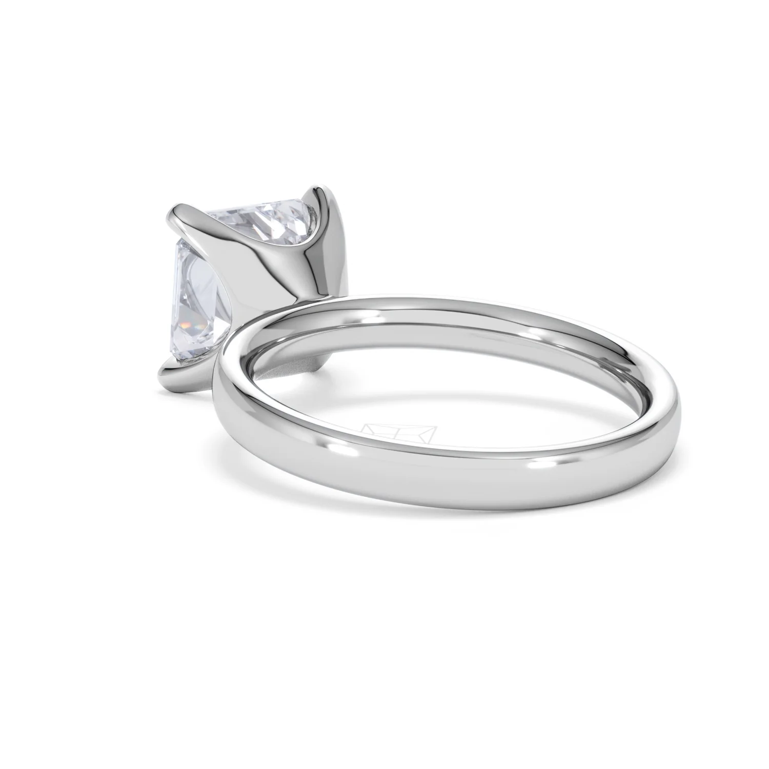 Origin 3.00ct Asscher Cut Lab Diamond Solitaire Engagement Ring in Platinum - Image 55