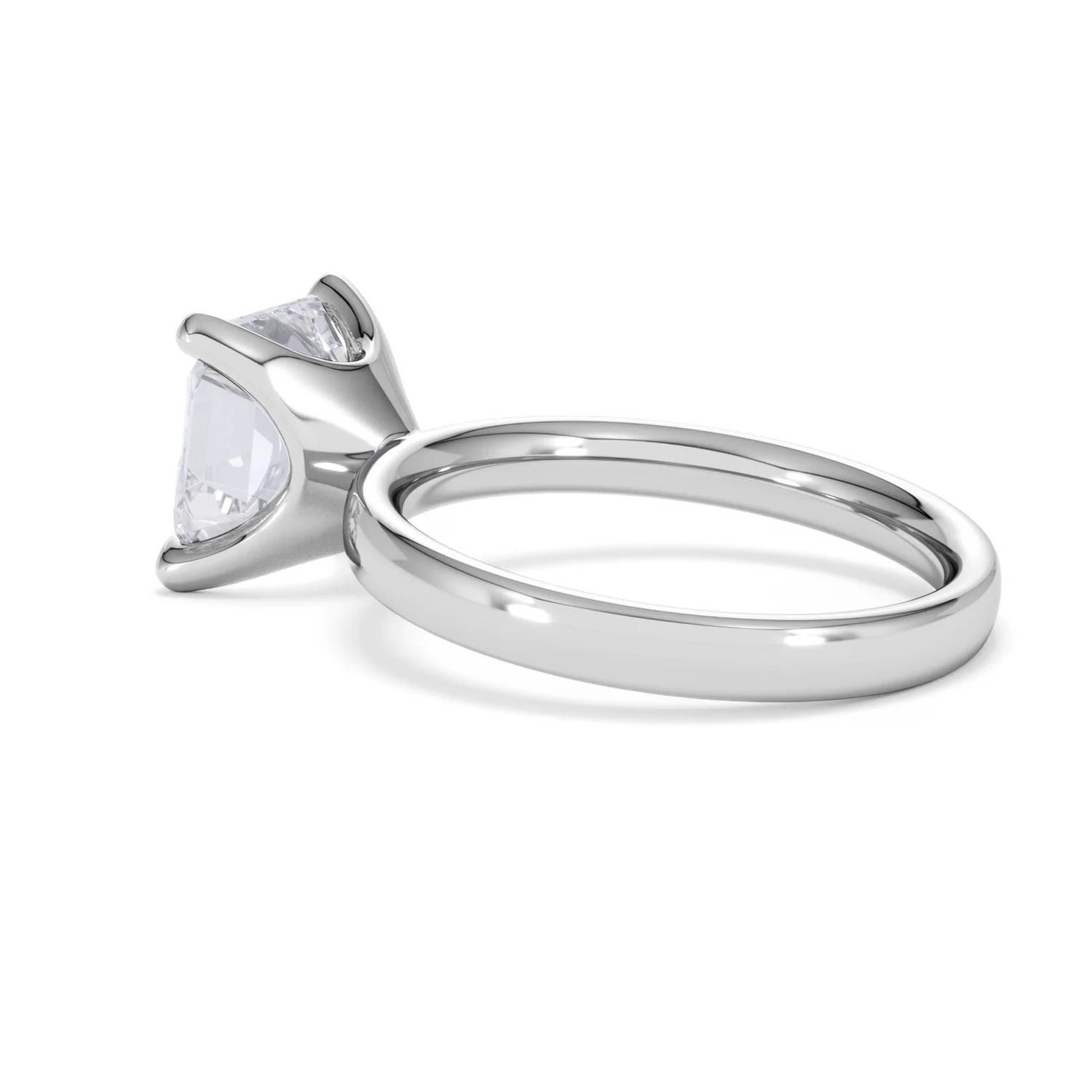 Origin 3.00ct Asscher Cut Lab Diamond Solitaire Engagement Ring in Platinum - Image 60