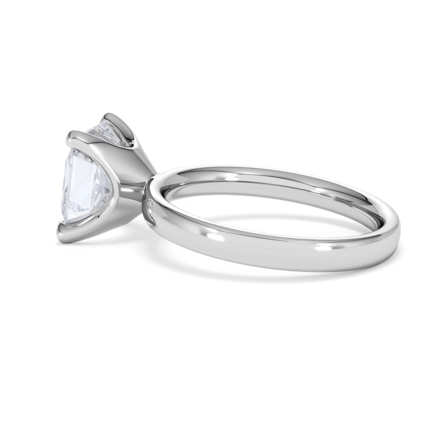 Origin 3.00ct Asscher Cut Lab Diamond Solitaire Engagement Ring in Platinum - Image 63