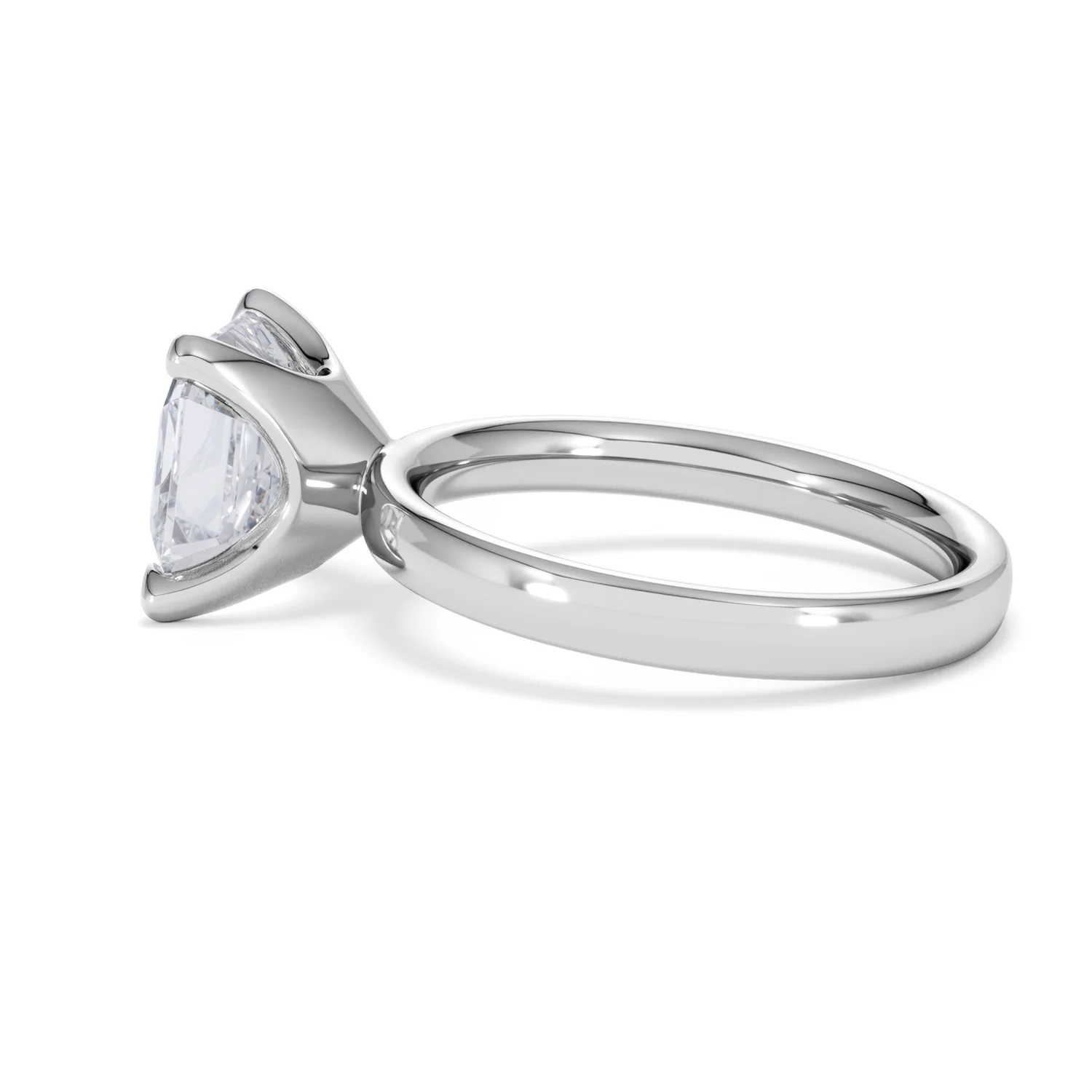 Origin 3.00ct Asscher Cut Lab Diamond Solitaire Engagement Ring in Platinum - Image 64