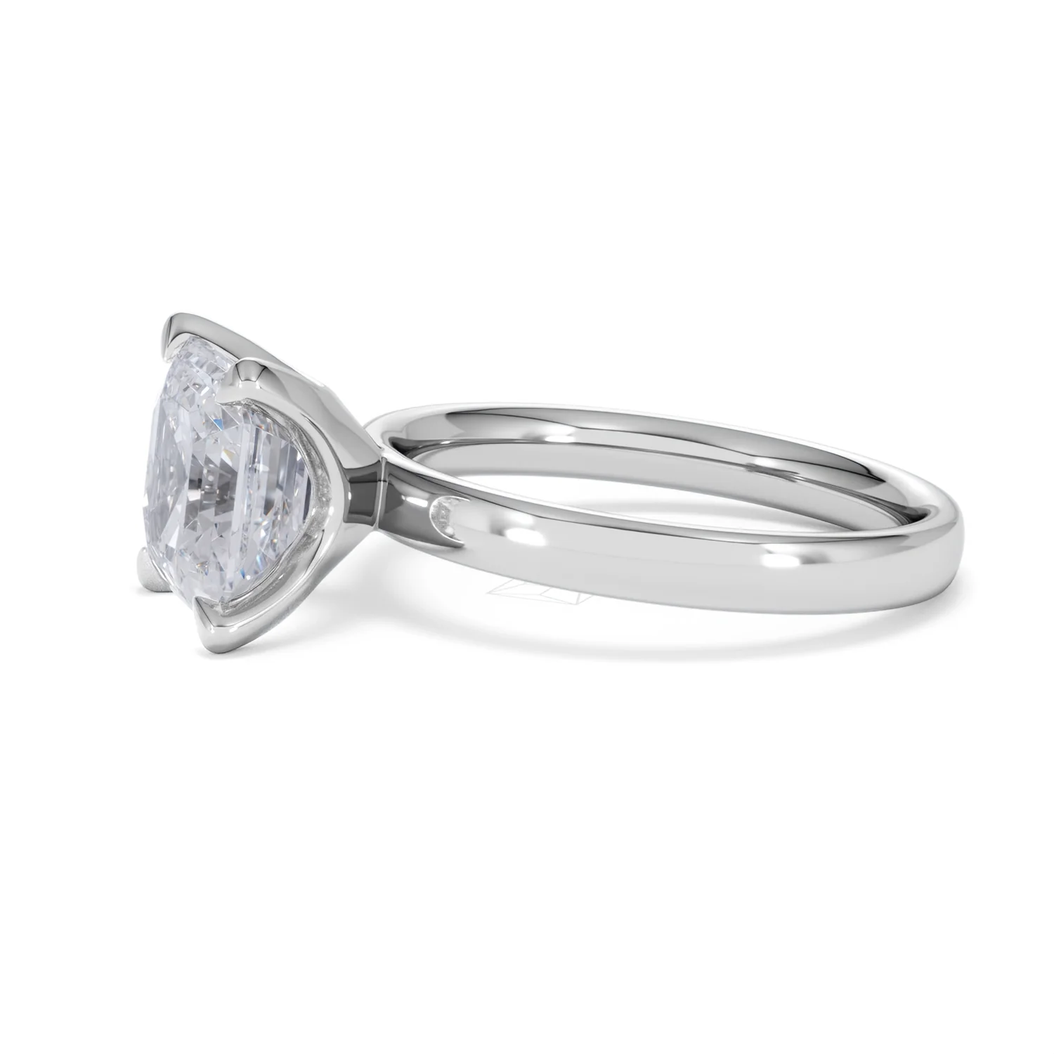 Origin 3.00ct Asscher Cut Lab Diamond Solitaire Engagement Ring in Platinum - Image 71