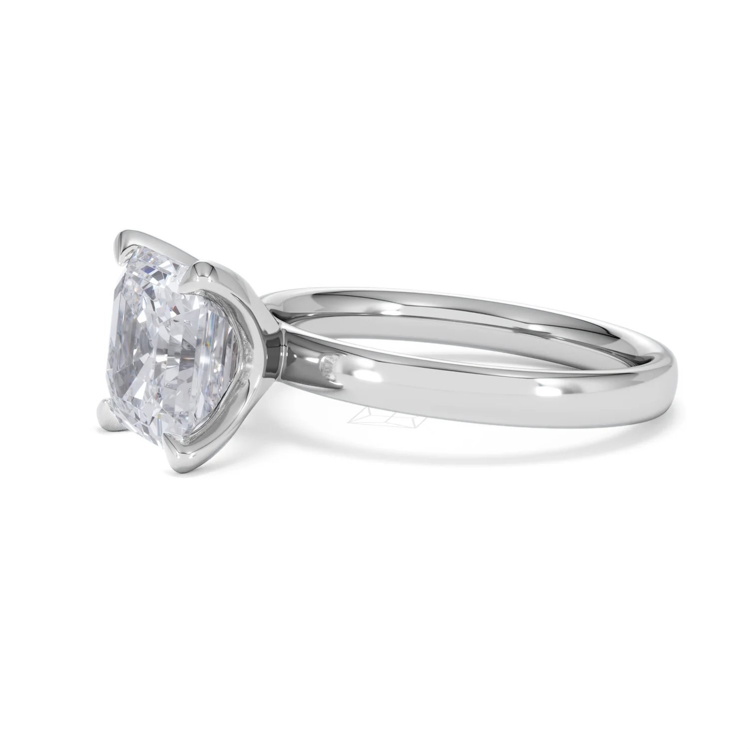 Origin 3.00ct Asscher Cut Lab Diamond Solitaire Engagement Ring in Platinum - Image 73