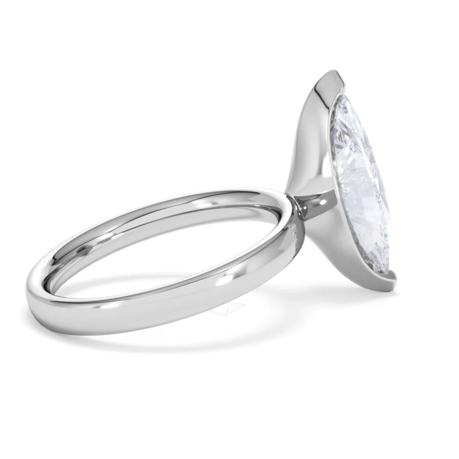 Origin 3.00ct Marquise Cut Lab Diamond Solitaire Engagement Ring in 18K White Gold - Image 31