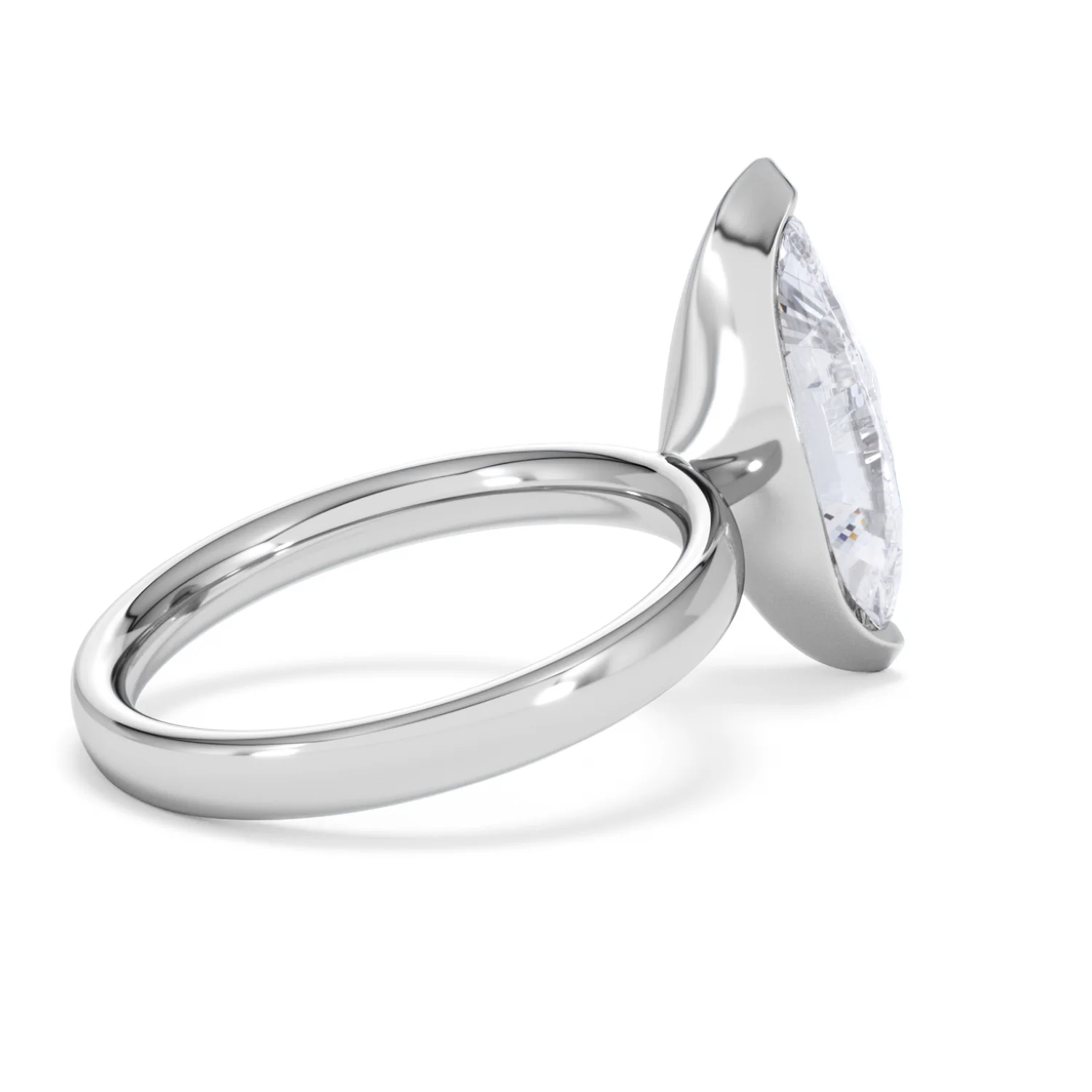 Origin 3.00ct Marquise Cut Lab Diamond Solitaire Engagement Ring in 18K White Gold - Image 34