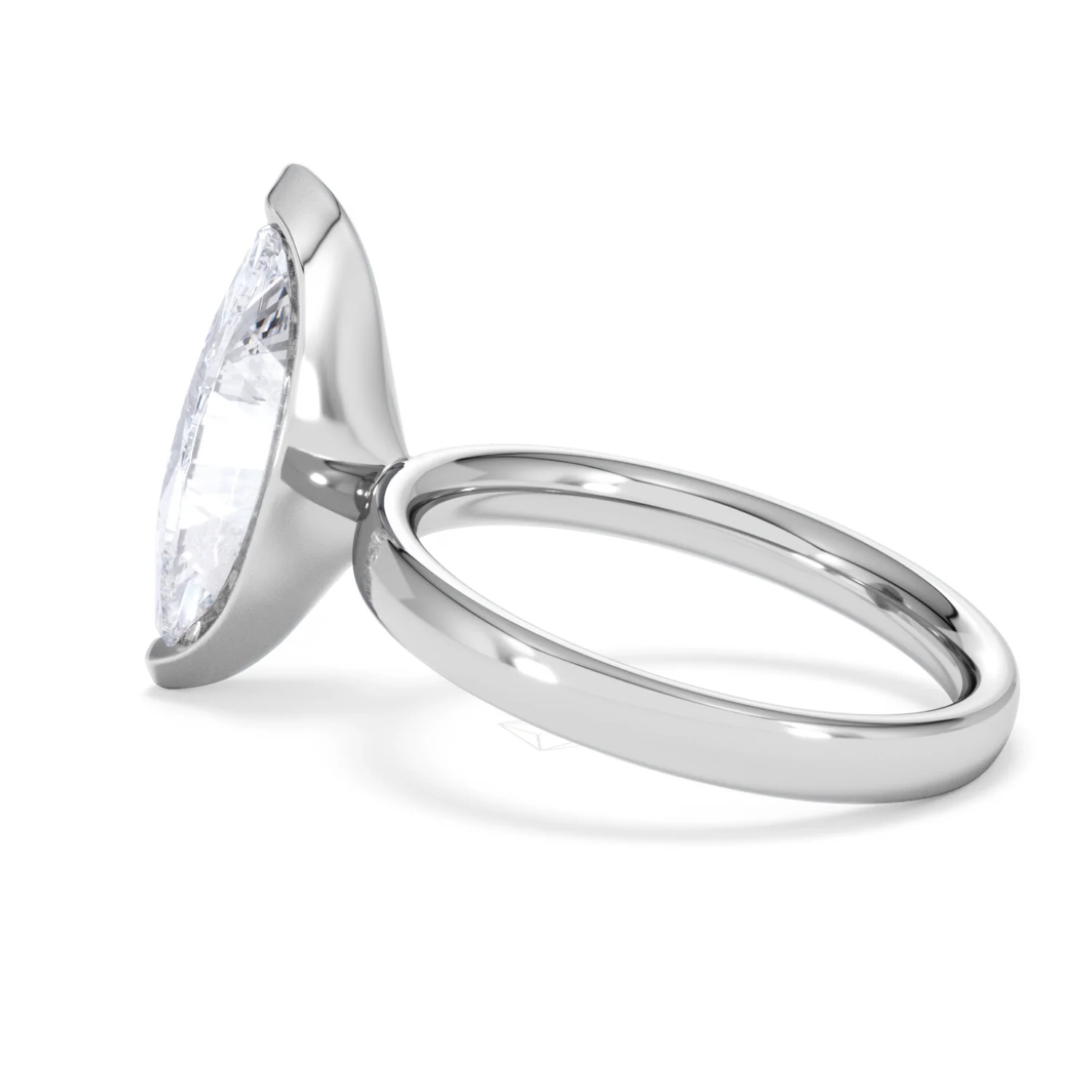Origin 3.00ct Marquise Cut Lab Diamond Solitaire Engagement Ring in 18K White Gold - Image 62