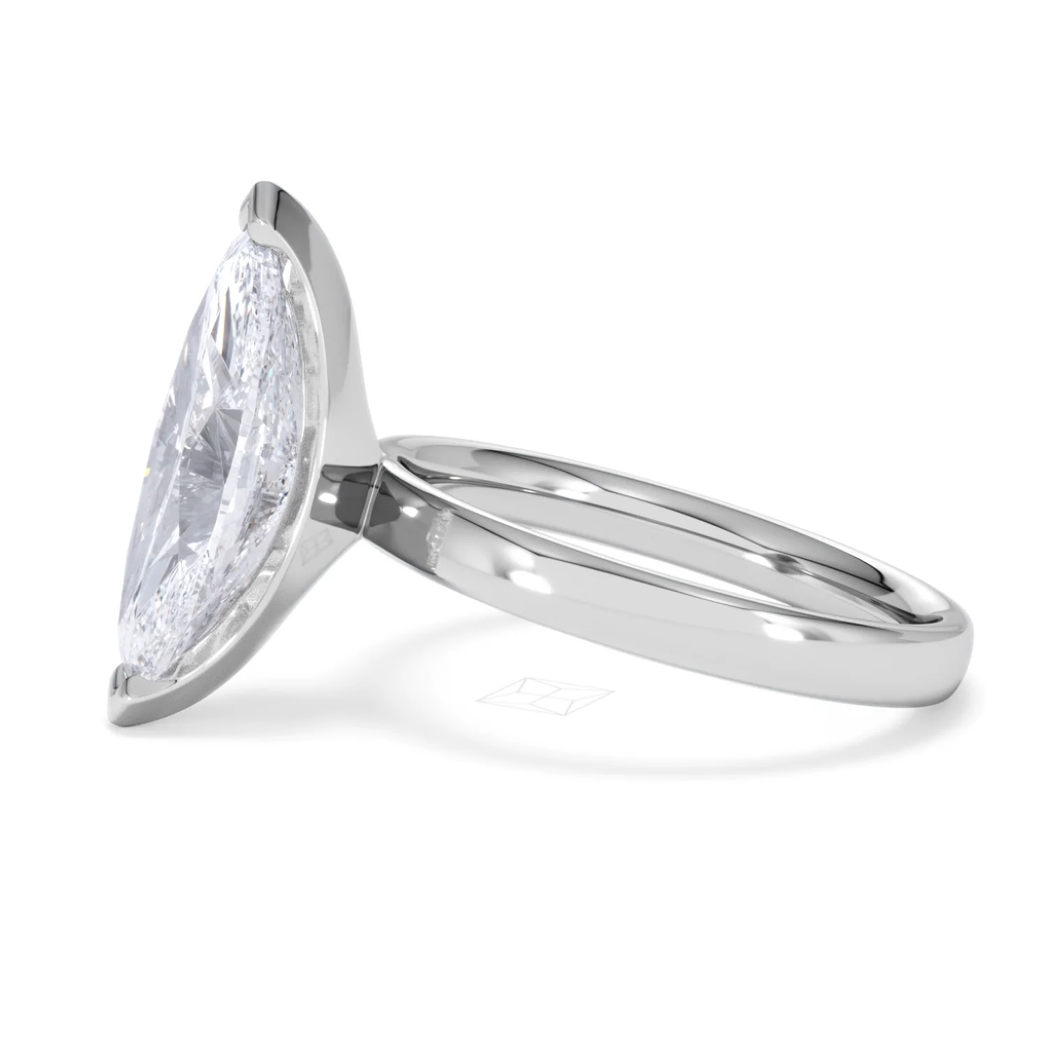 Origin 3.00ct Marquise Cut Lab Diamond Solitaire Engagement Ring in 18K White Gold - Image 70