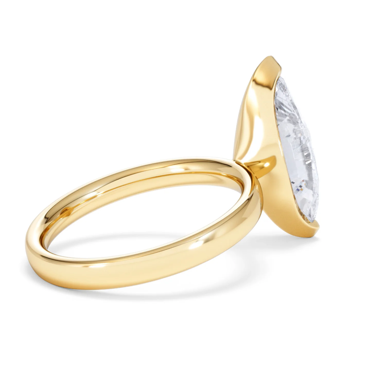 Origin 3.00ct Marquise Cut Lab Diamond Solitaire Engagement Ring in 18K Yellow Gold - Image 34