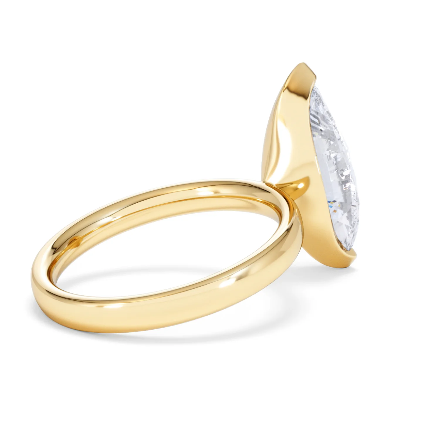 Origin 3.00ct Marquise Cut Lab Diamond Solitaire Engagement Ring in 18K Yellow Gold - Image 35