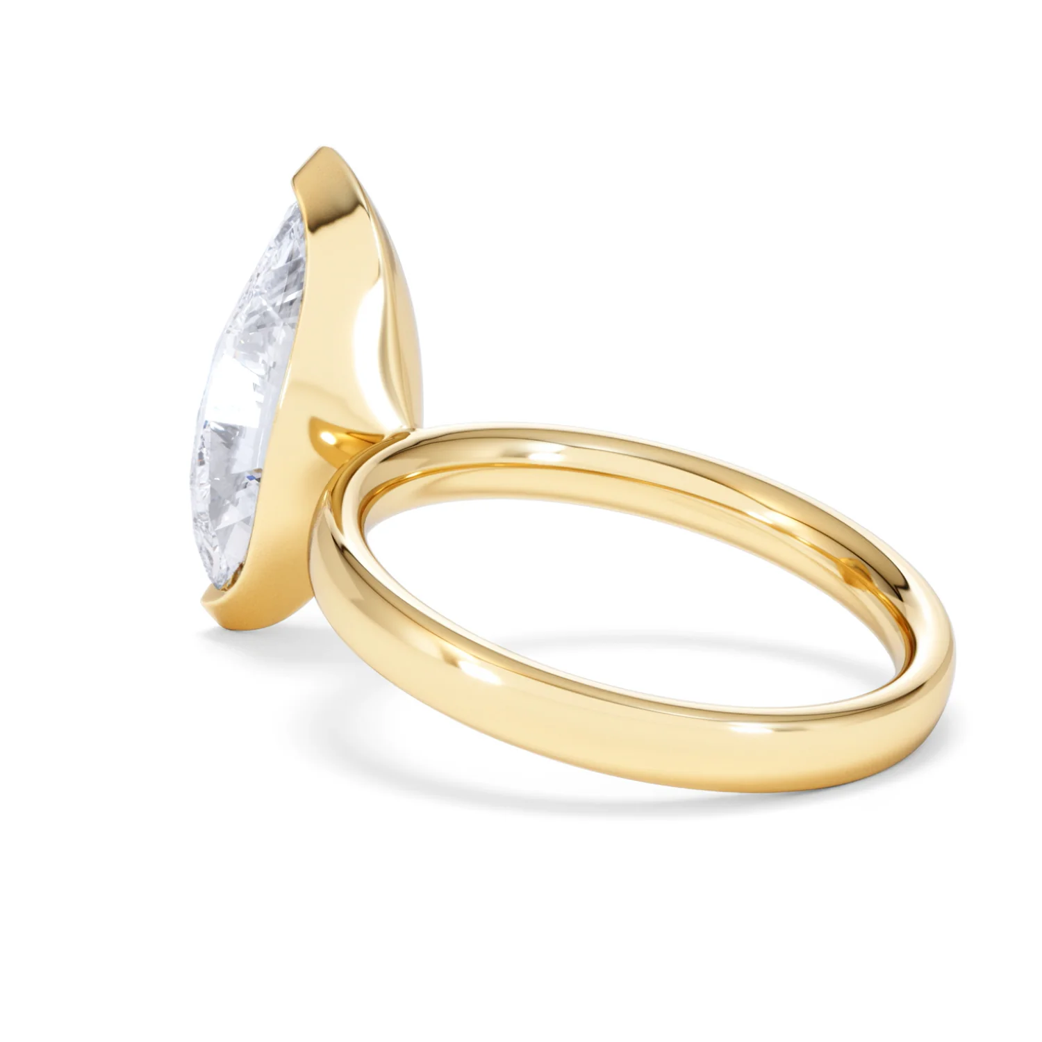 Origin 3.00ct Marquise Cut Lab Diamond Solitaire Engagement Ring in 18K Yellow Gold - Image 58