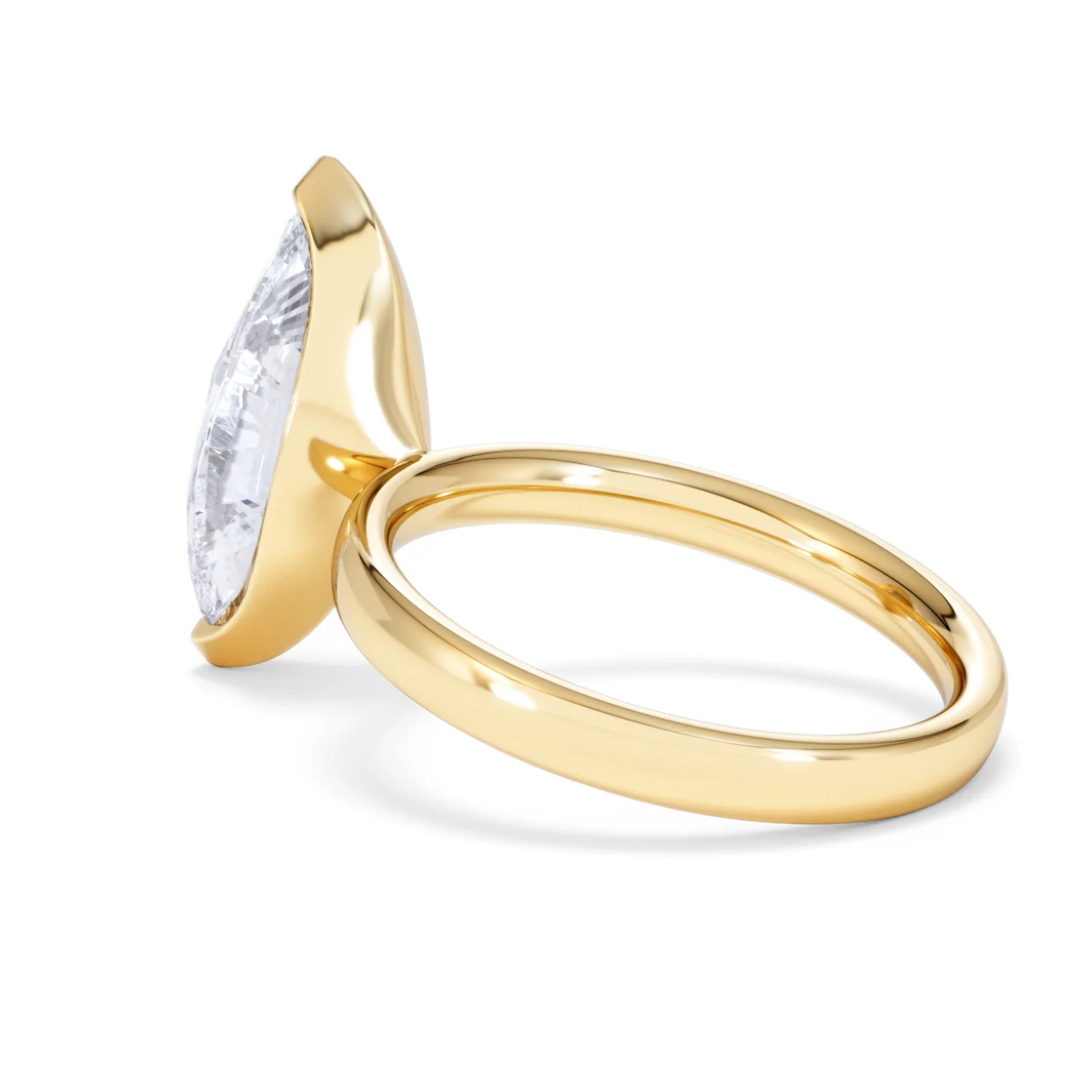 Origin 3.00ct Marquise Cut Lab Diamond Solitaire Engagement Ring in 18K Yellow Gold - Image 59