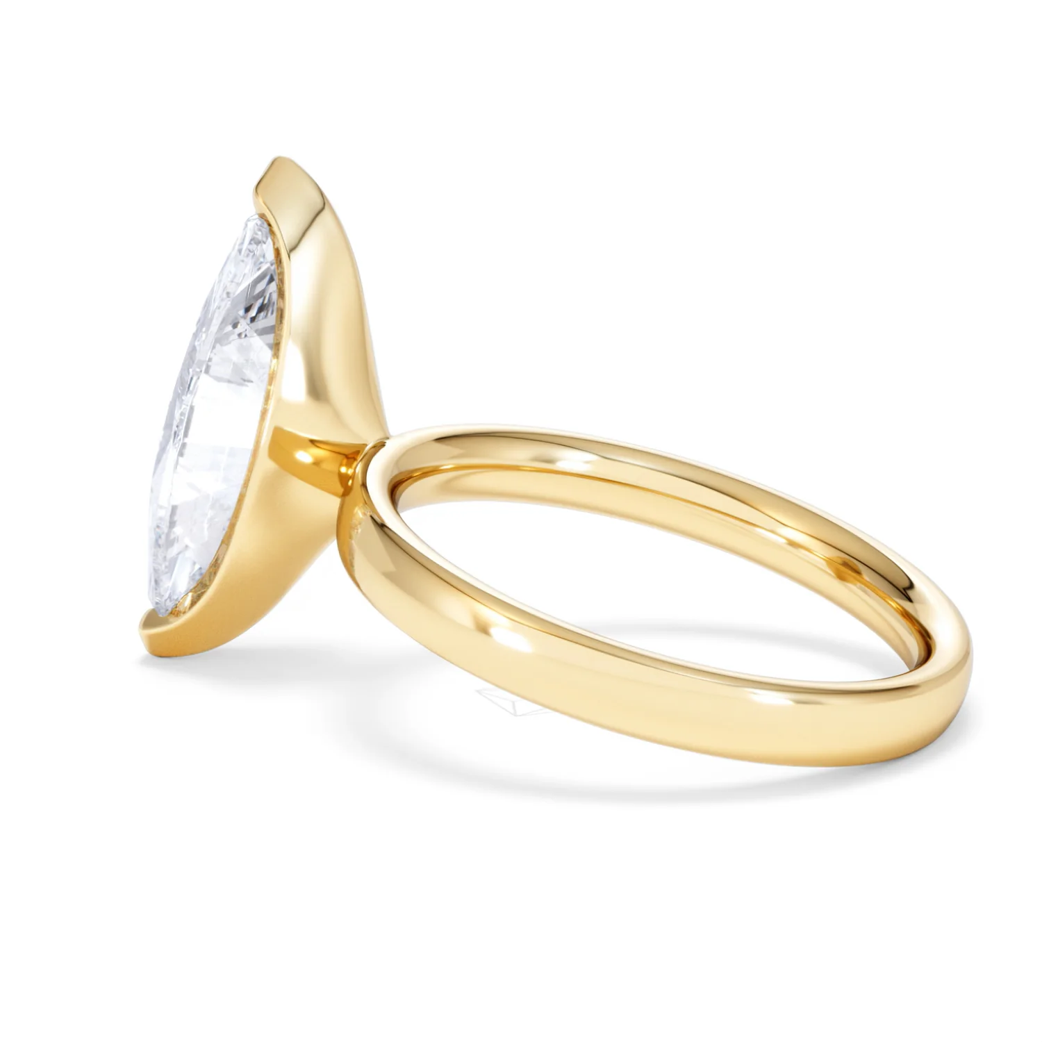 Origin 3.00ct Marquise Cut Lab Diamond Solitaire Engagement Ring in 18K Yellow Gold - Image 62