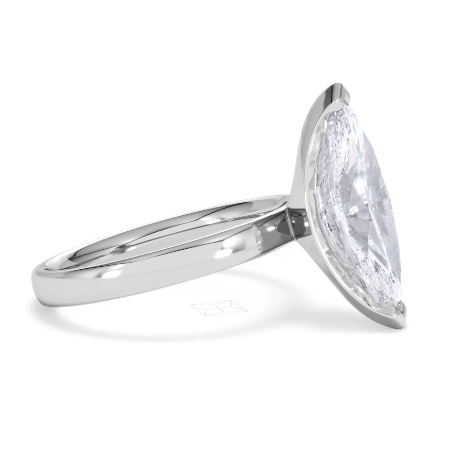 Origin 3.00ct Marquise Cut Lab Diamond Solitaire Engagement Ring in Platinum - Image 22