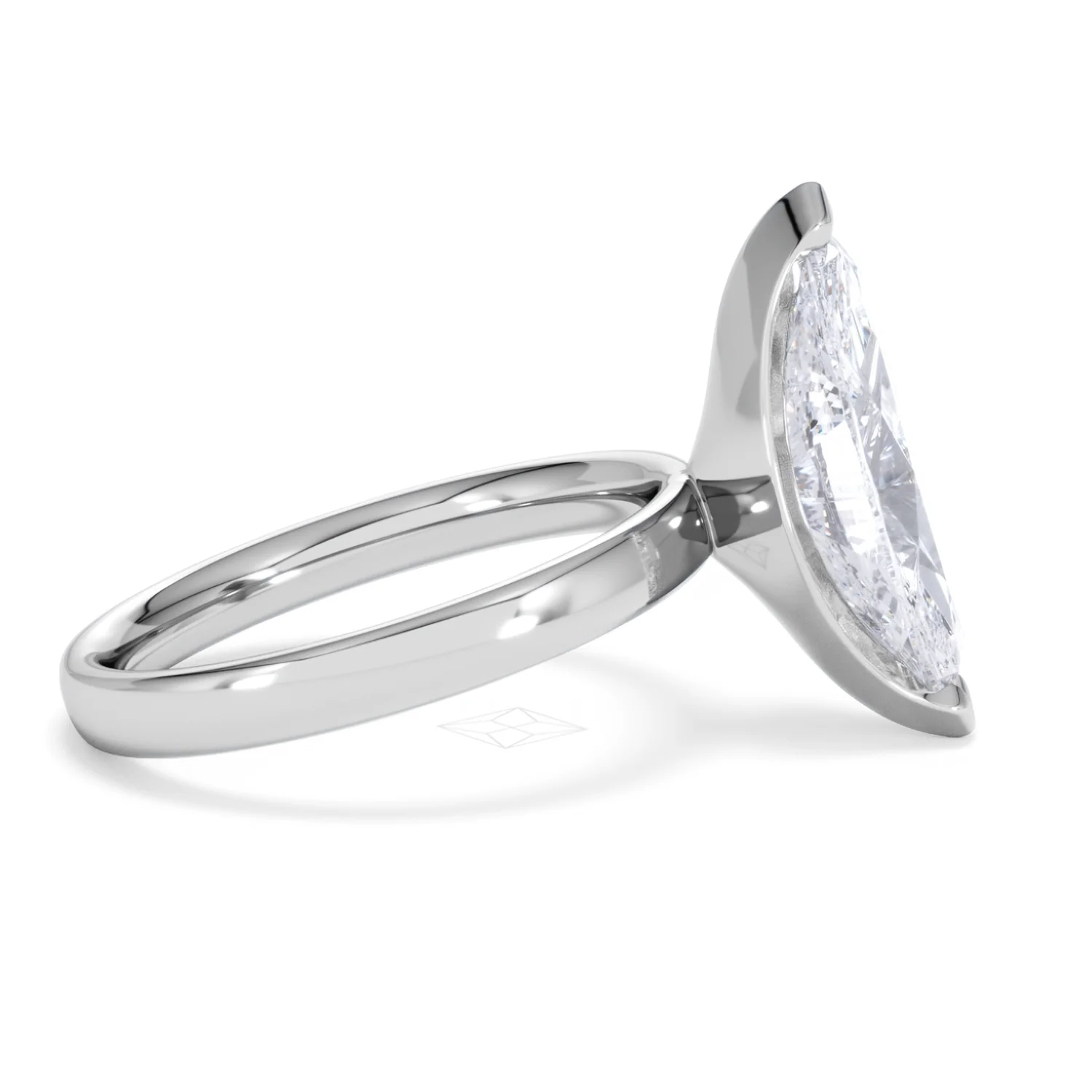 Origin 3.00ct Marquise Cut Lab Diamond Solitaire Engagement Ring in Platinum - Image 26
