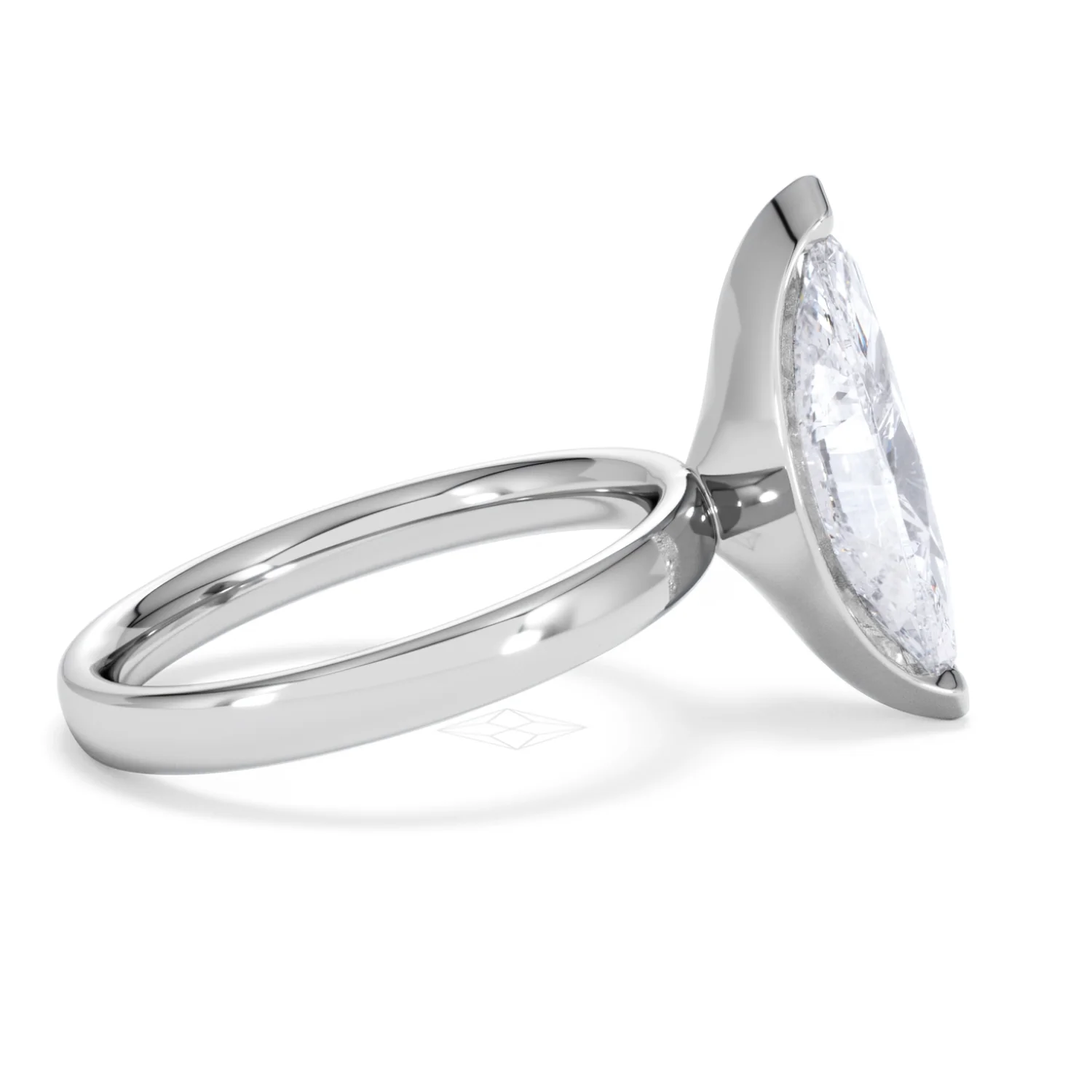 Origin 3.00ct Marquise Cut Lab Diamond Solitaire Engagement Ring in Platinum - Image 28