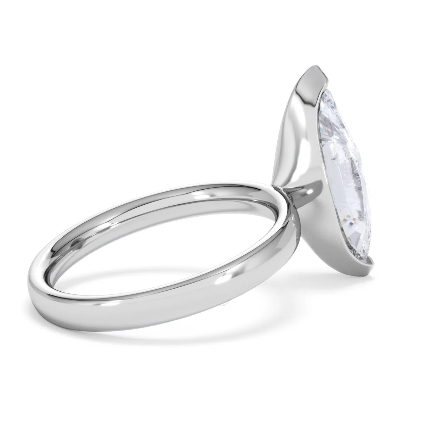 Origin 3.00ct Marquise Cut Lab Diamond Solitaire Engagement Ring in Platinum - Image 33