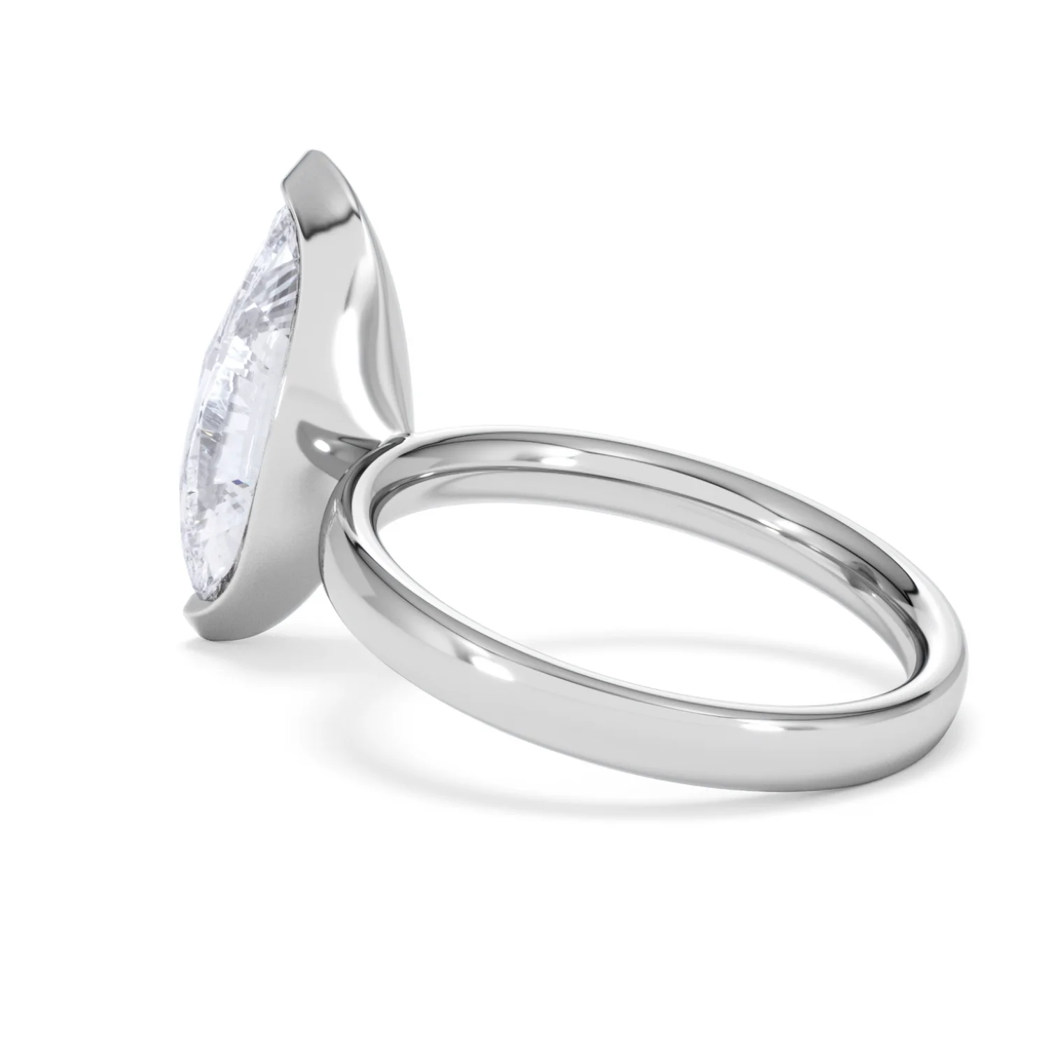 Origin 3.00ct Marquise Cut Lab Diamond Solitaire Engagement Ring in Platinum - Image 59
