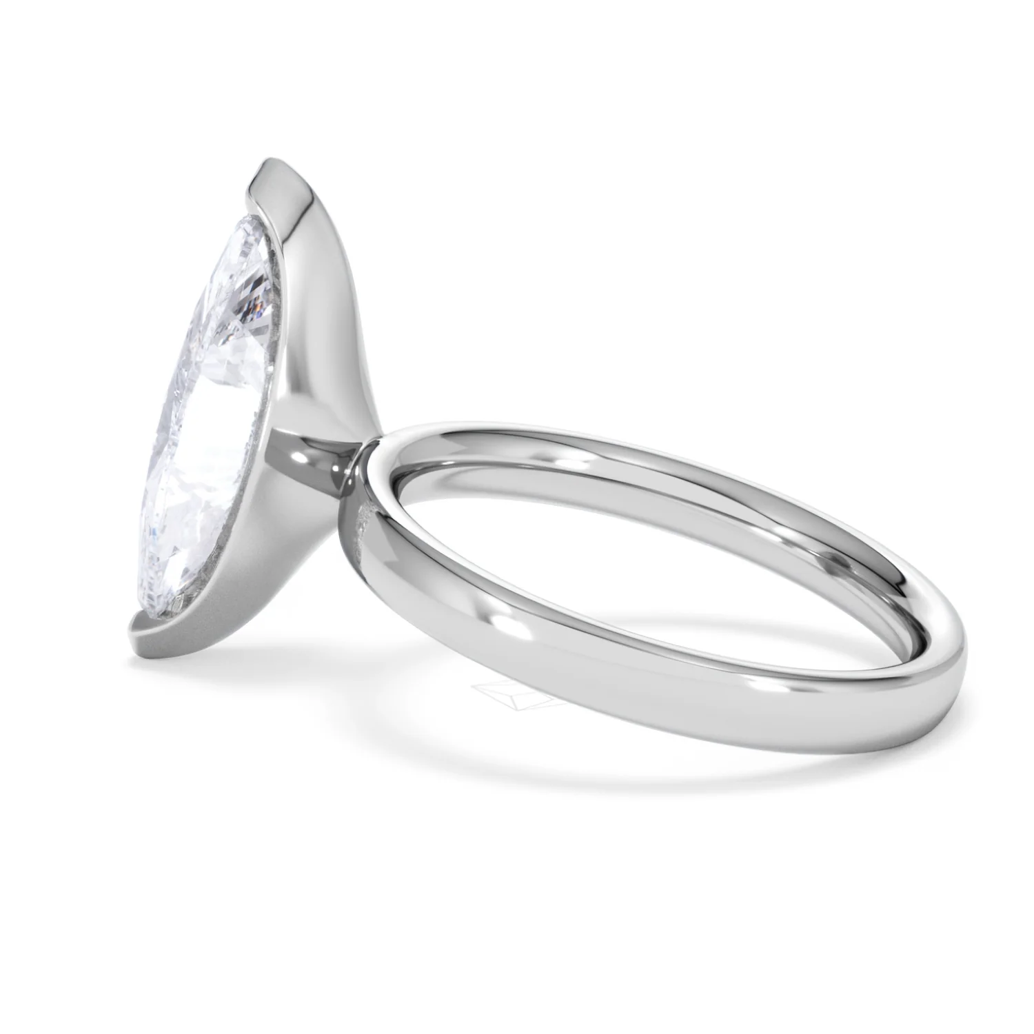 Origin 3.00ct Marquise Cut Lab Diamond Solitaire Engagement Ring in Platinum - Image 63