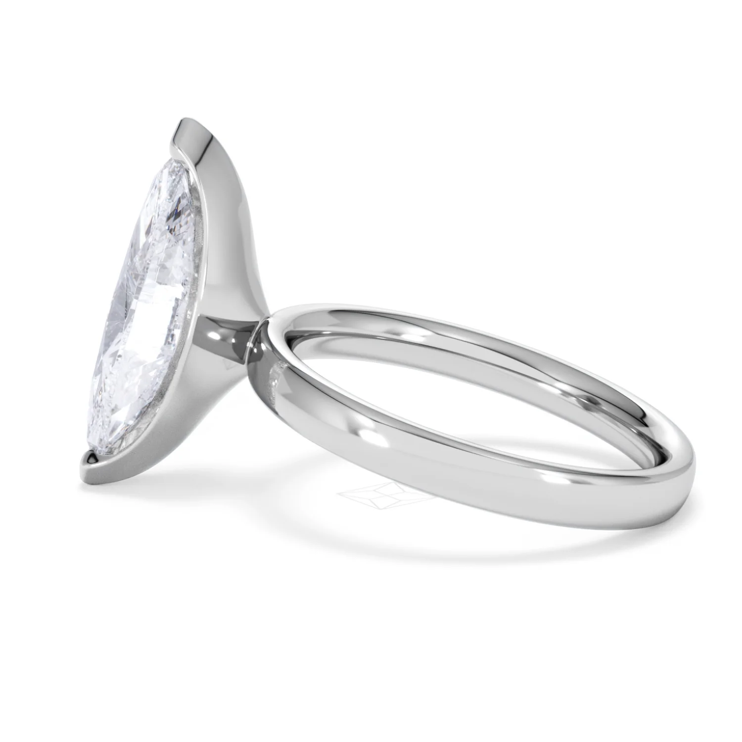 Origin 3.00ct Marquise Cut Lab Diamond Solitaire Engagement Ring in Platinum - Image 65