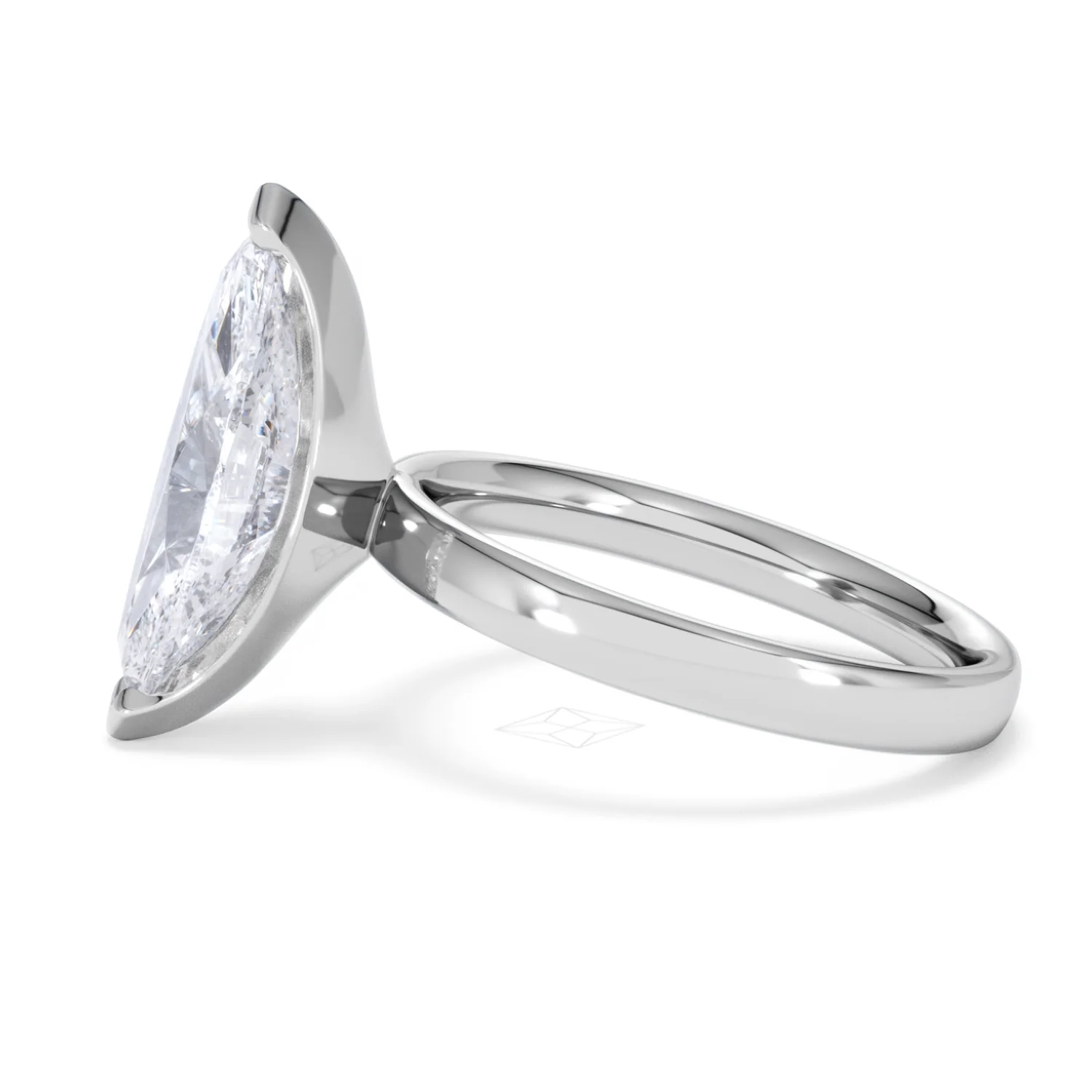 Origin 3.00ct Marquise Cut Lab Diamond Solitaire Engagement Ring in Platinum - Image 68