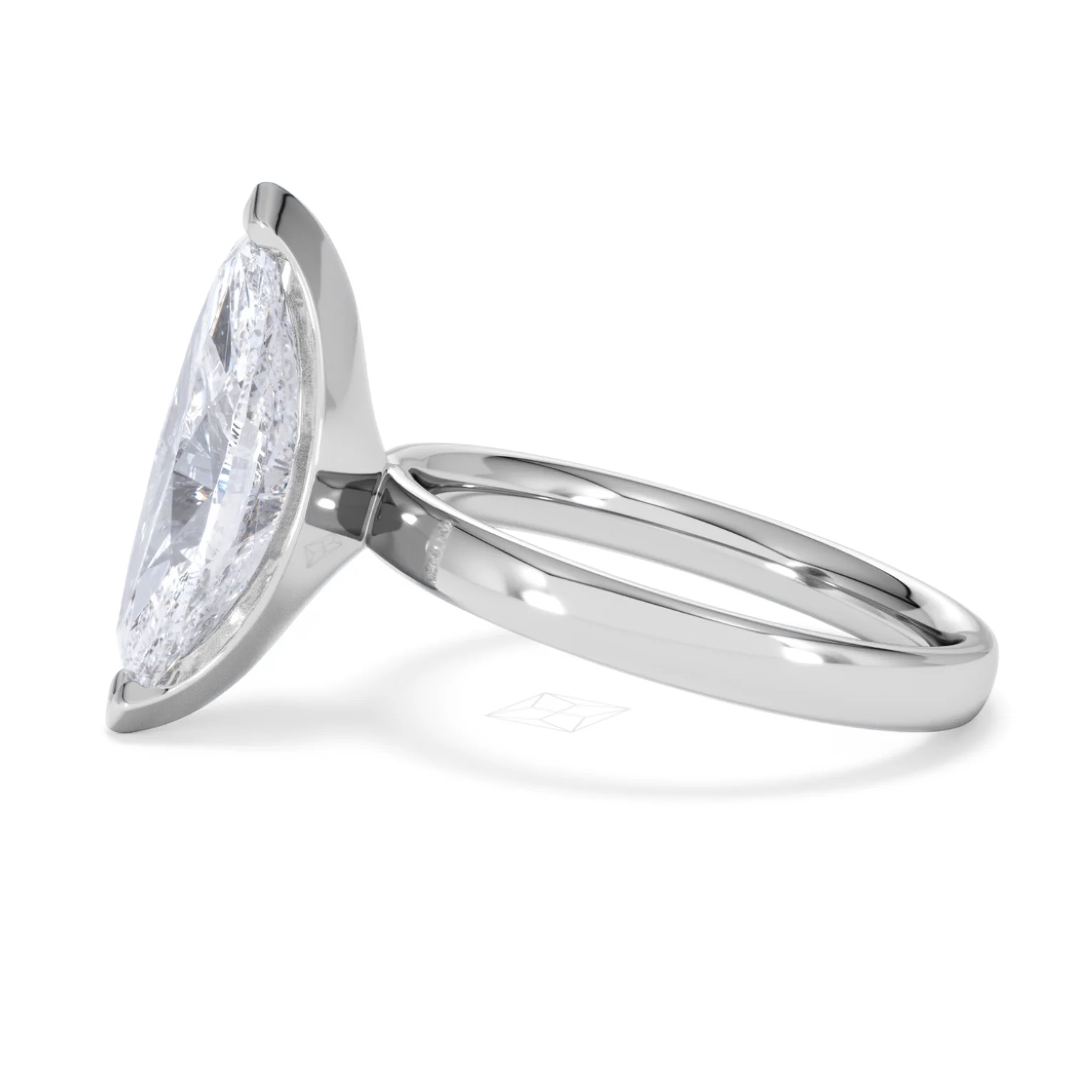 Origin 3.00ct Marquise Cut Lab Diamond Solitaire Engagement Ring in Platinum - Image 69
