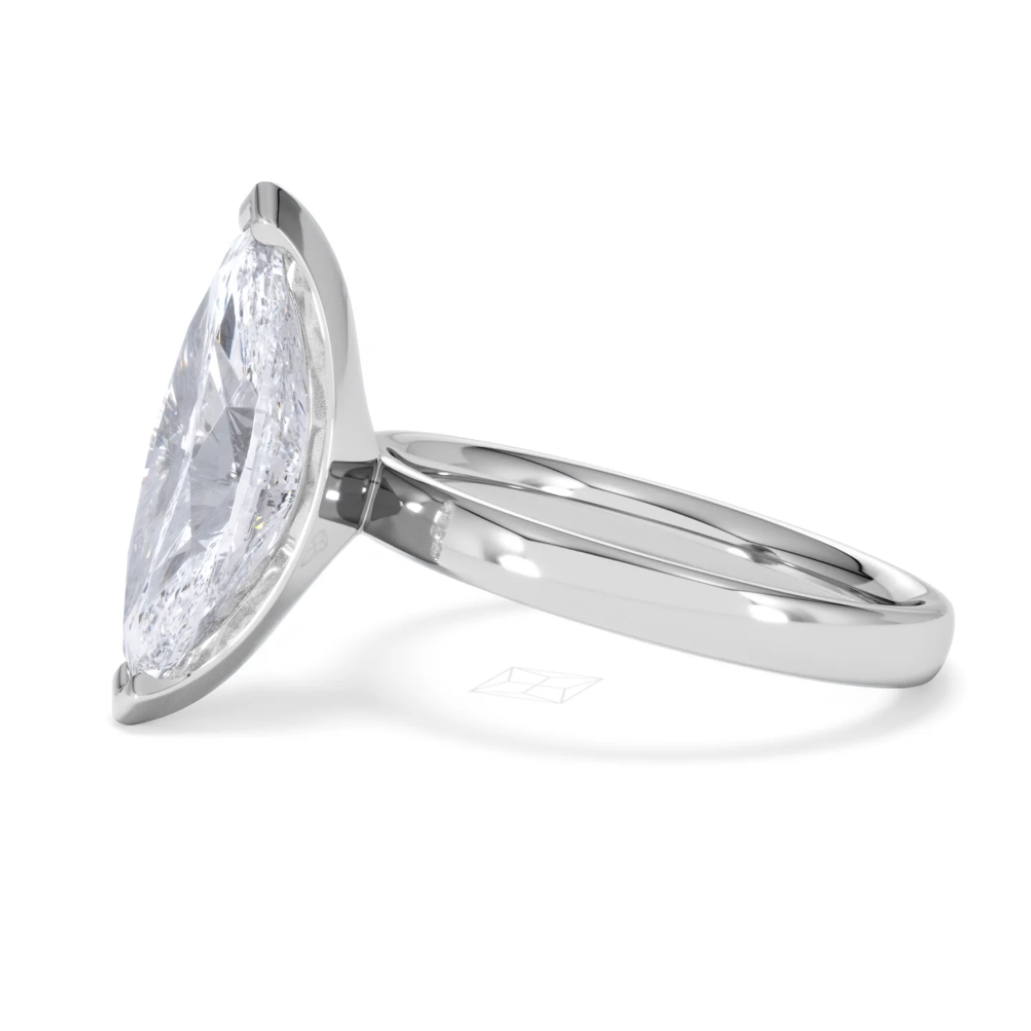 Origin 3.00ct Marquise Cut Lab Diamond Solitaire Engagement Ring in Platinum - Image 71