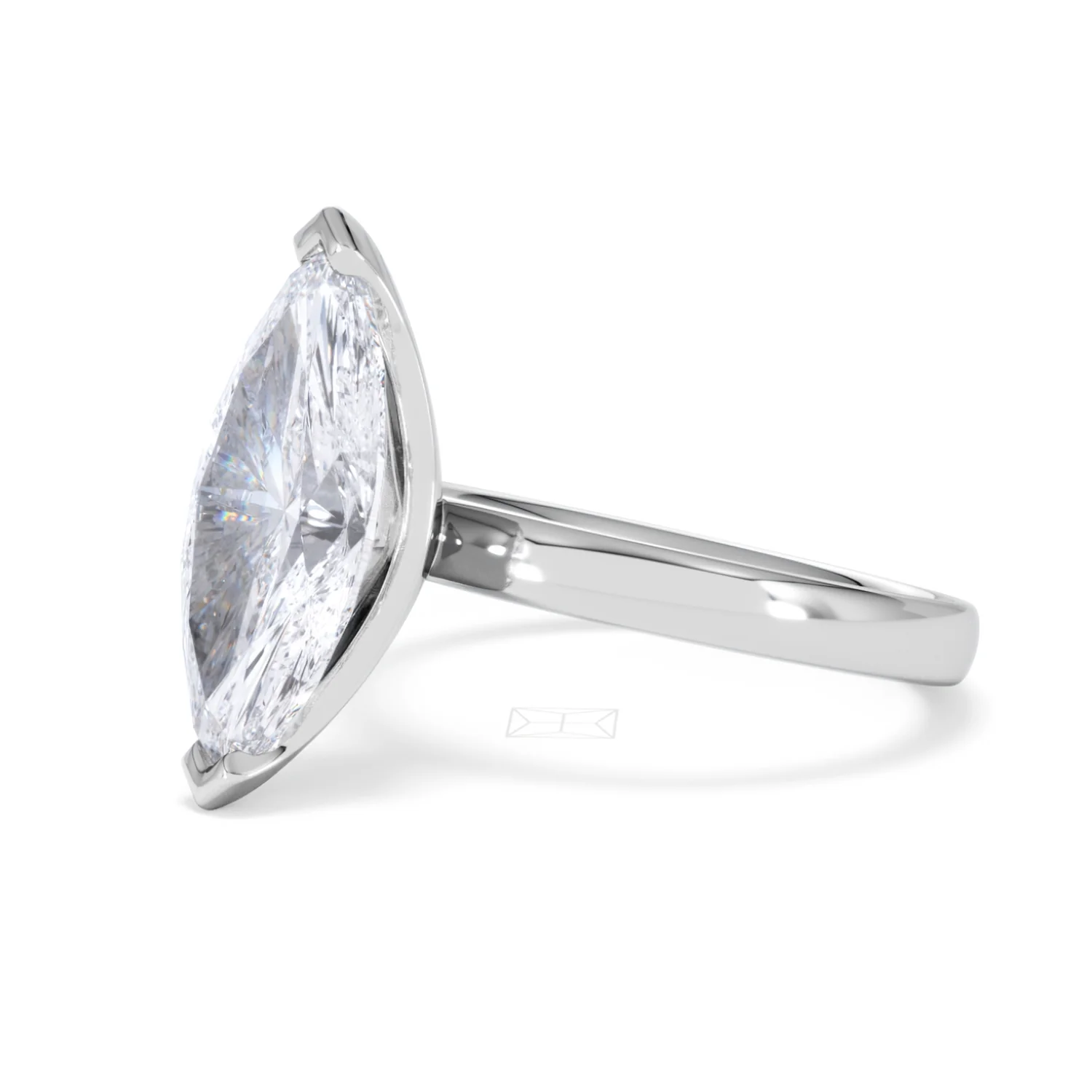 Origin 3.00ct Marquise Cut Lab Diamond Solitaire Engagement Ring in Platinum - Image 76