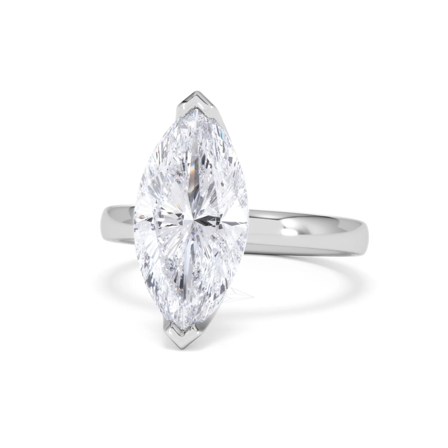 Origin 3.00ct Marquise Cut Lab Diamond Solitaire Engagement Ring in Platinum - Image 84