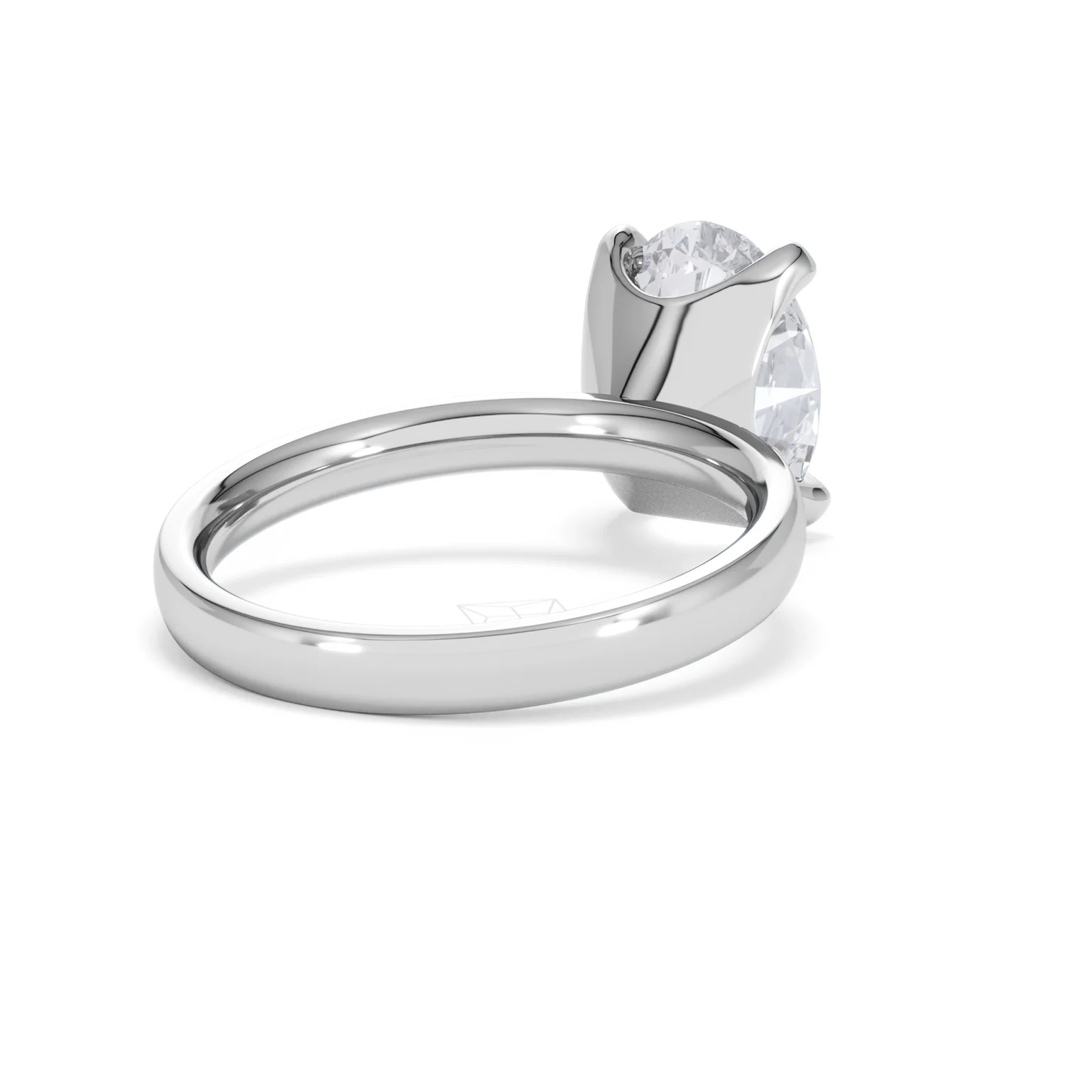 Origin 3.00ct Oval Cut Lab Diamond Solitaire Engagement Ring in 18K White Gold - Image 40