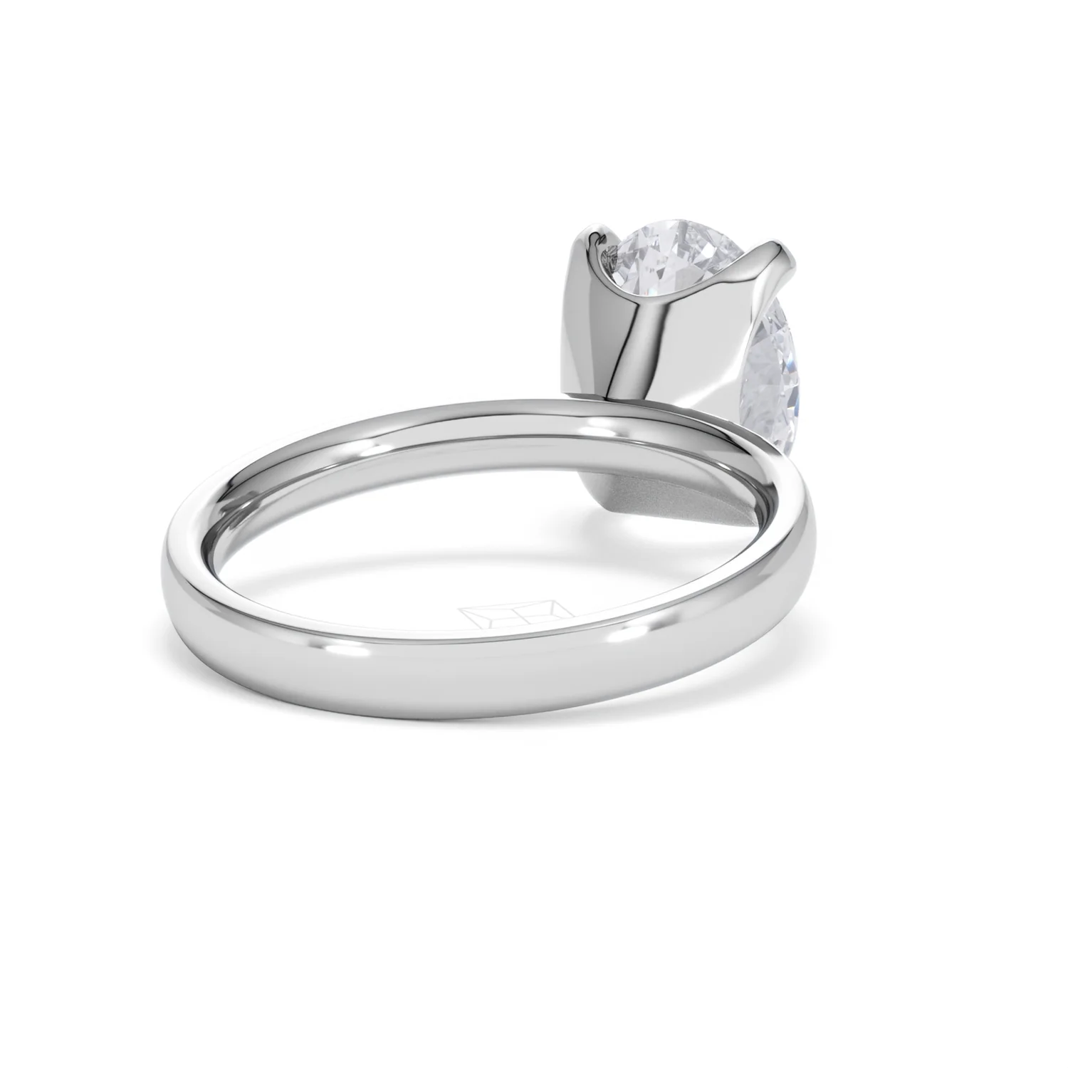 Origin 3.00ct Oval Cut Lab Diamond Solitaire Engagement Ring in 18K White Gold - Image 41