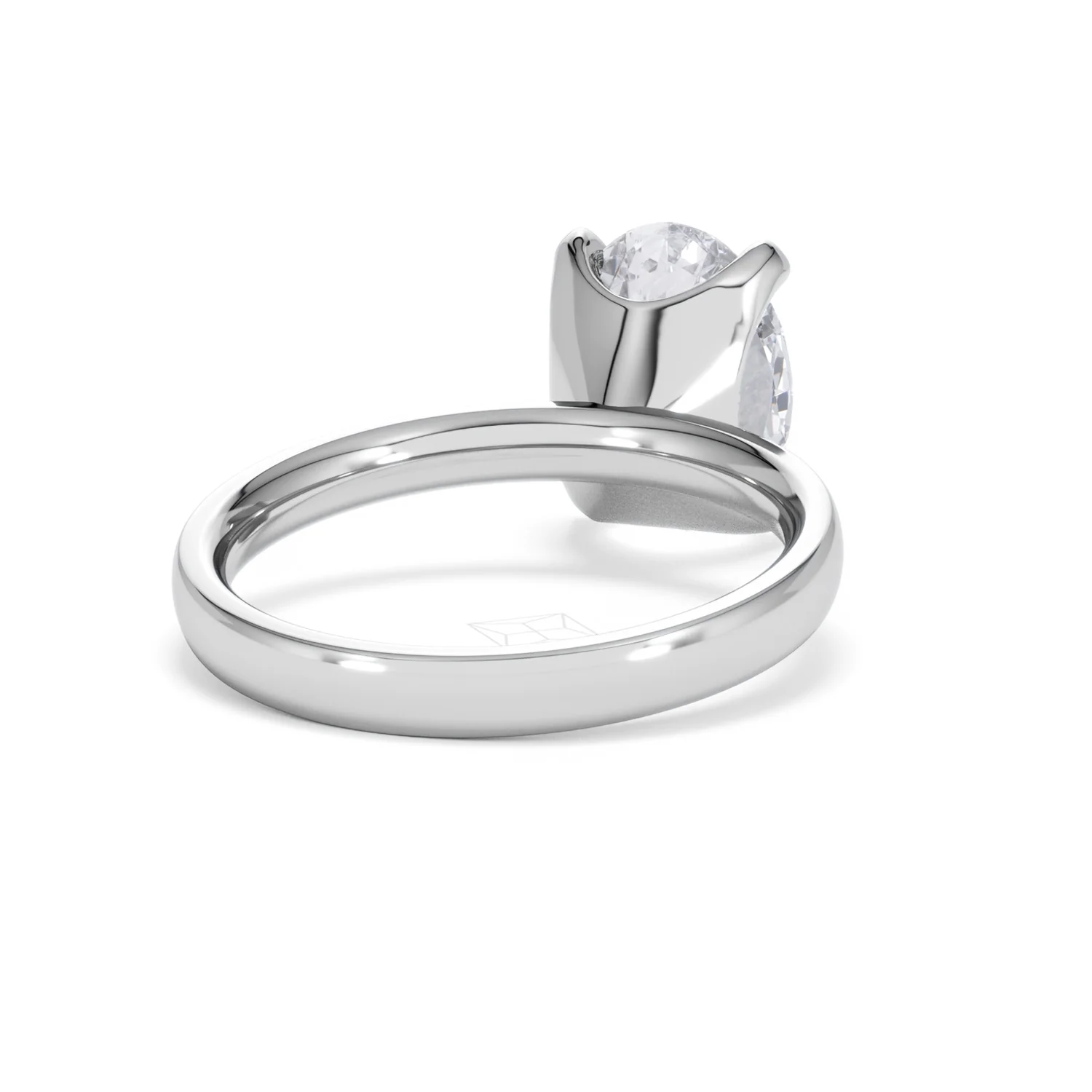 Origin 3.00ct Oval Cut Lab Diamond Solitaire Engagement Ring in 18K White Gold - Image 42