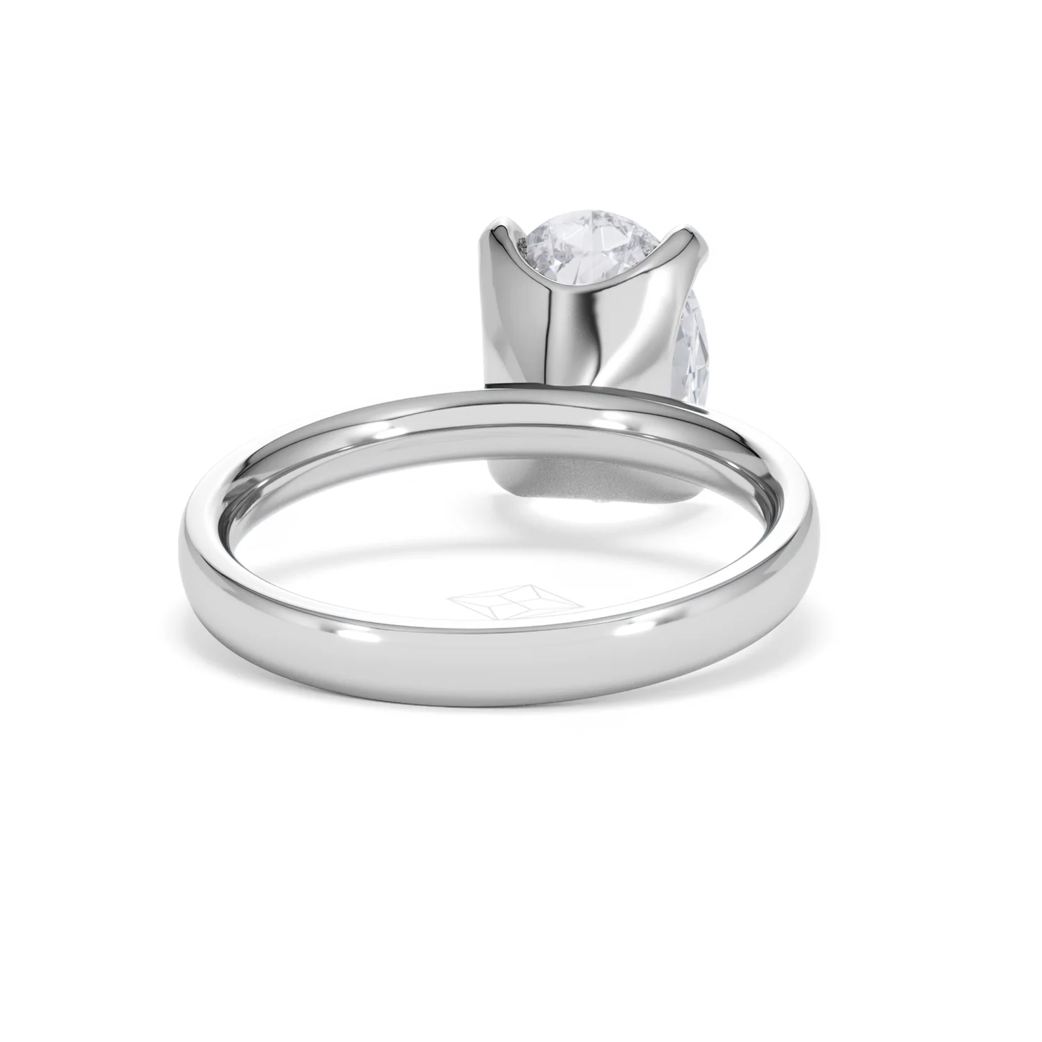 Origin 3.00ct Oval Cut Lab Diamond Solitaire Engagement Ring in 18K White Gold - Image 44
