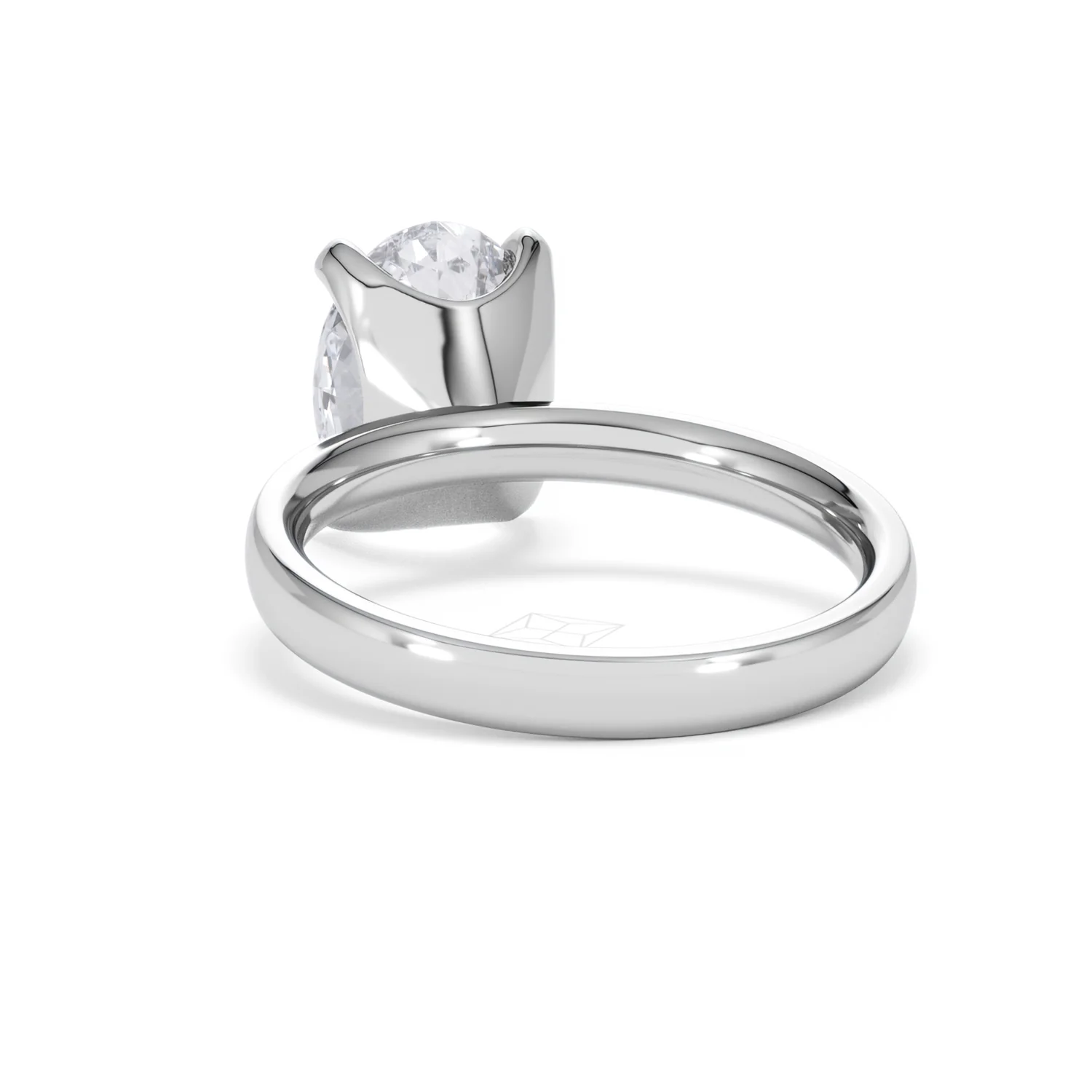 Origin 3.00ct Oval Cut Lab Diamond Solitaire Engagement Ring in 18K White Gold - Image 51