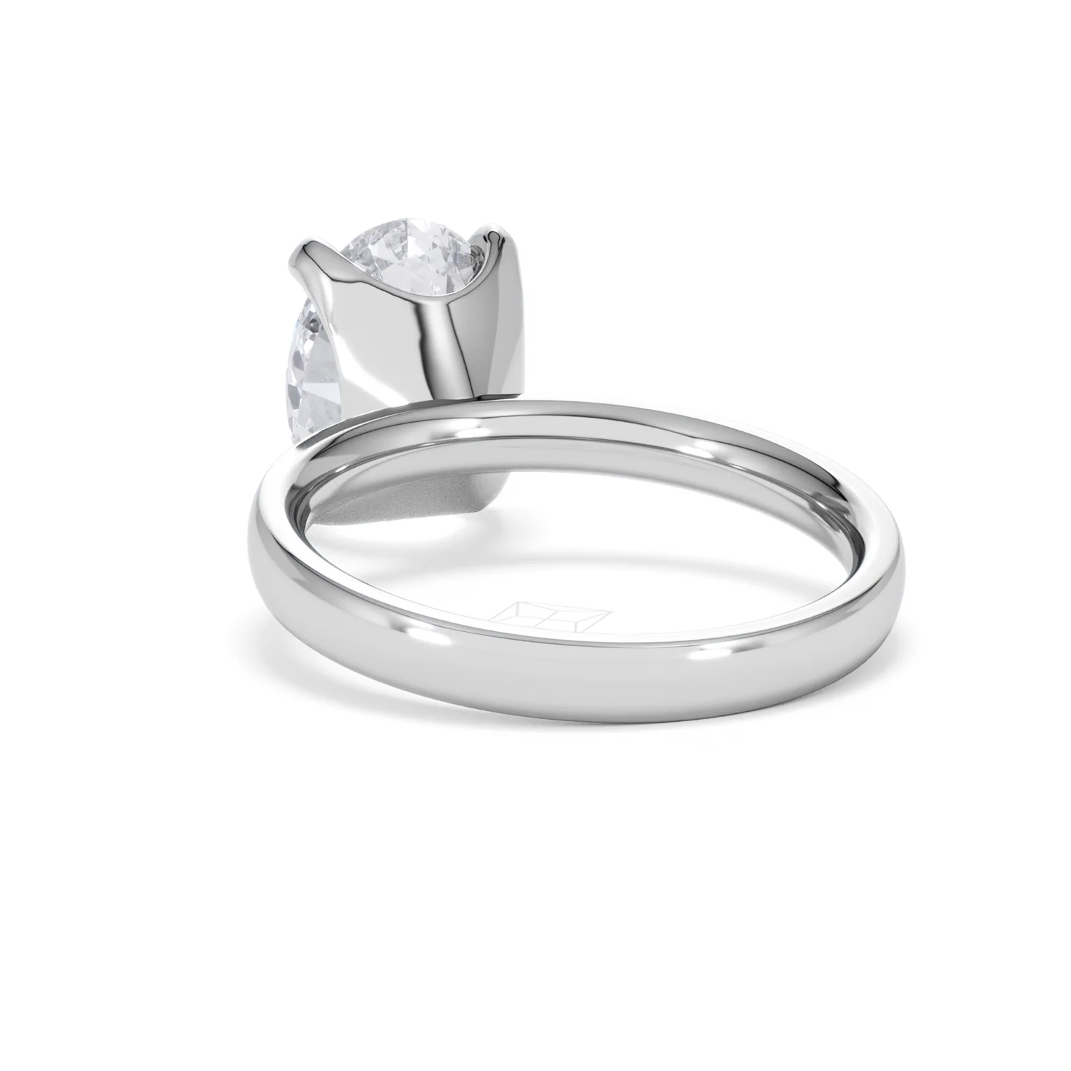 Origin 3.00ct Oval Cut Lab Diamond Solitaire Engagement Ring in 18K White Gold - Image 52