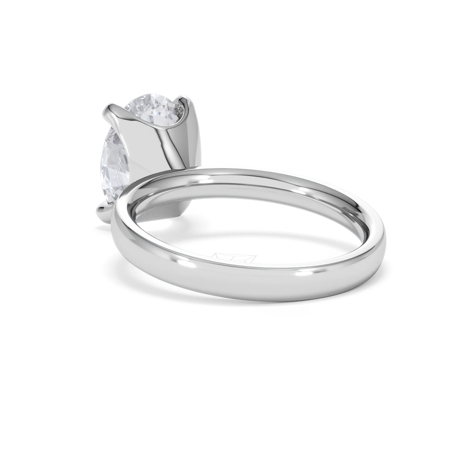 Origin 3.00ct Oval Cut Lab Diamond Solitaire Engagement Ring in 18K White Gold - Image 54