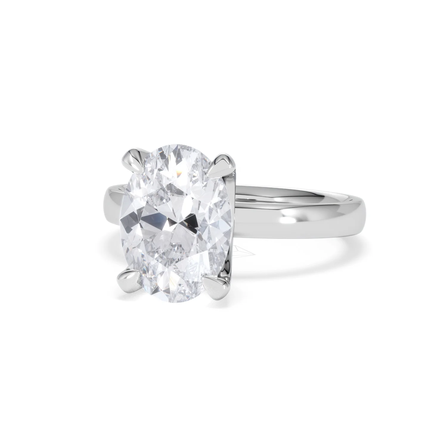 Origin 3.00ct Oval Cut Lab Diamond Solitaire Engagement Ring in 18K White Gold - Image 83