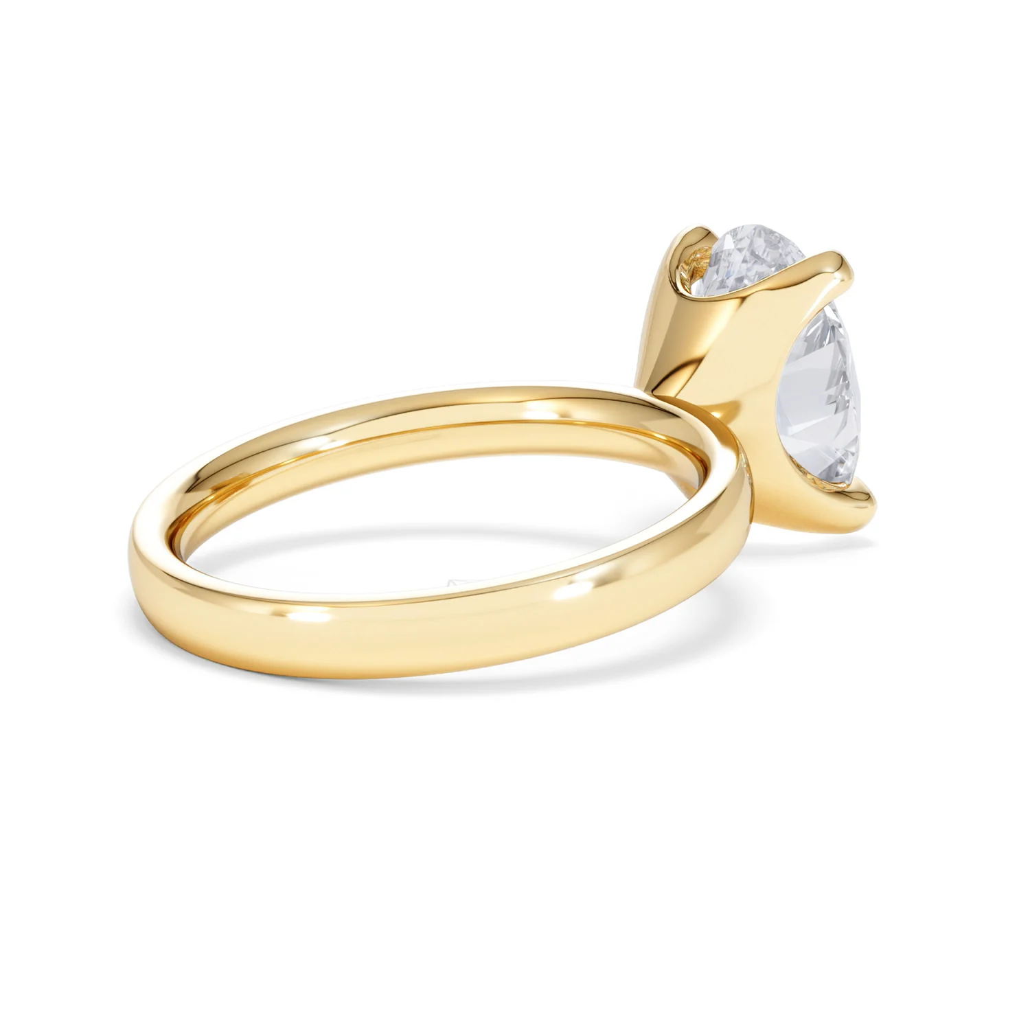Origin 3.00ct Oval Cut Lab Diamond Solitaire Engagement Ring in 18K Yellow Gold - Image 36