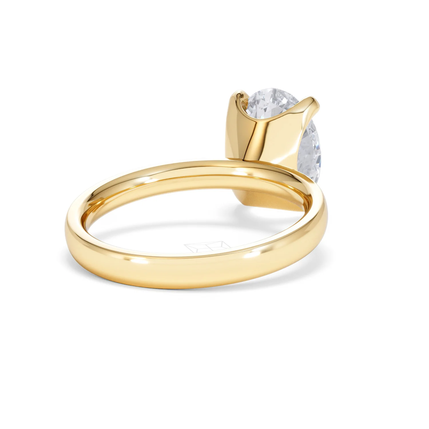 Origin 3.00ct Oval Cut Lab Diamond Solitaire Engagement Ring in 18K Yellow Gold - Image 41