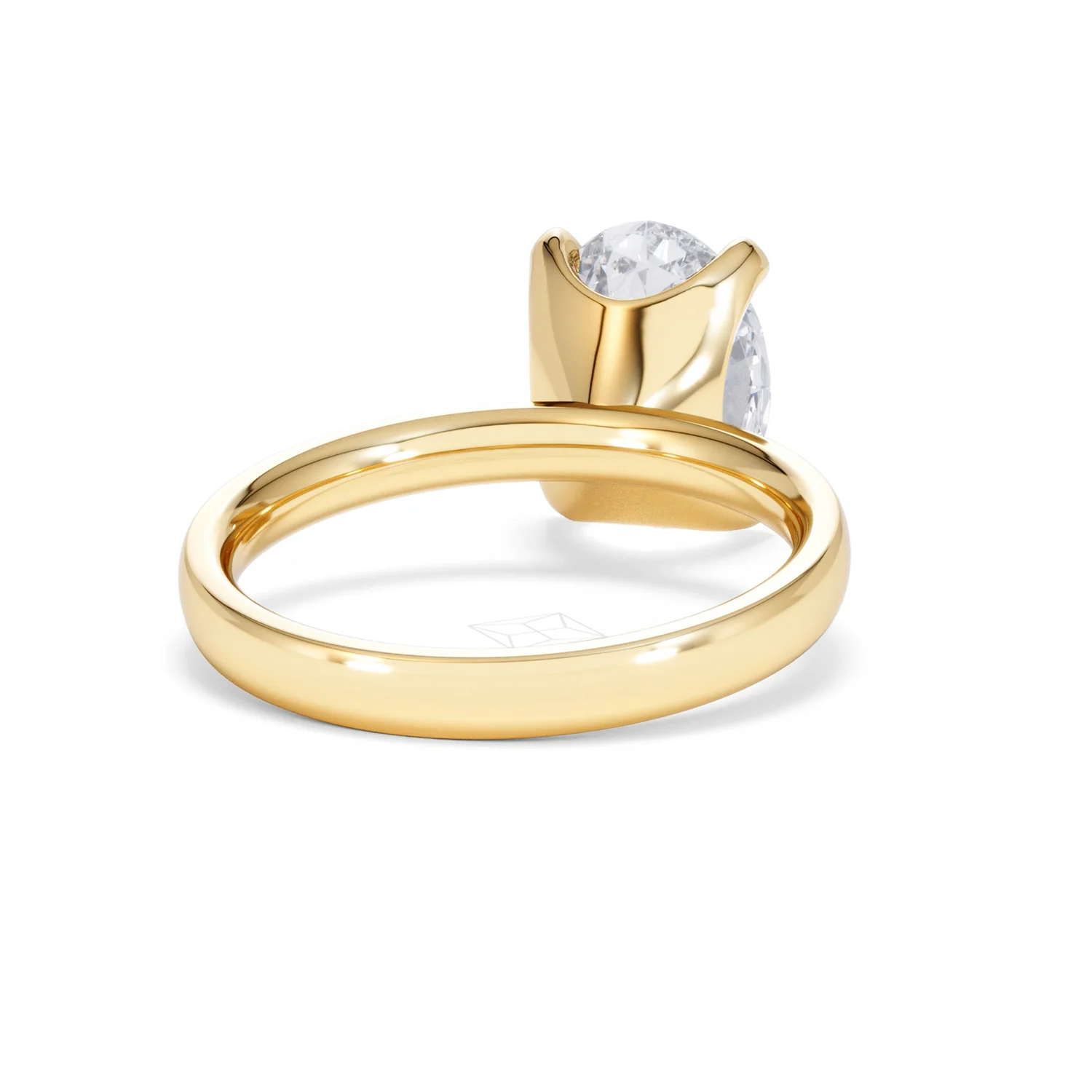 Origin 3.00ct Oval Cut Lab Diamond Solitaire Engagement Ring in 18K Yellow Gold - Image 43